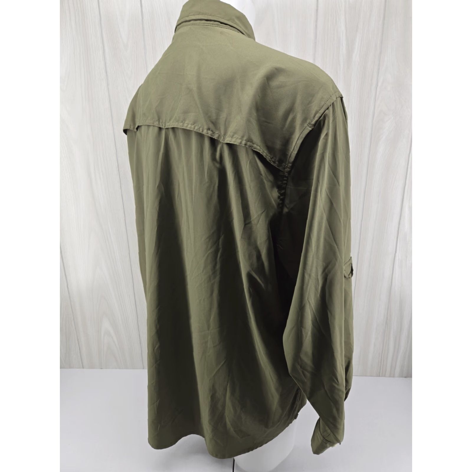Vintage Ducks Unlimited Shirt Button Up Long Sleeve Lightweight Stretch Green Men's 2XL Size US XXL / EU 58 / 5 - 7 Thumbnail