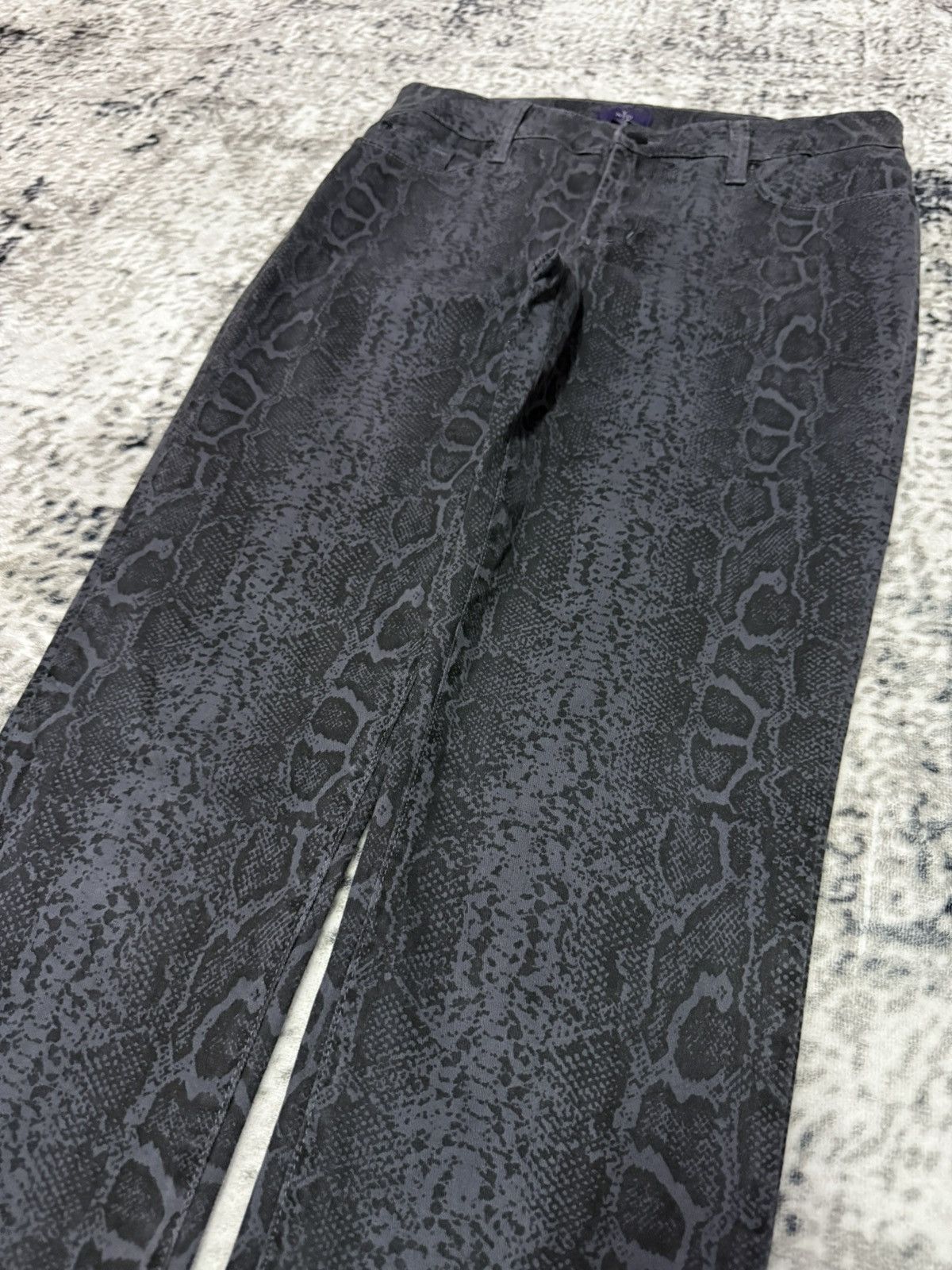 Japanese Brand NYDJ Snake Skin Slim Stretch Jeans Size 30" / US 8 / IT 44 - 7 Thumbnail