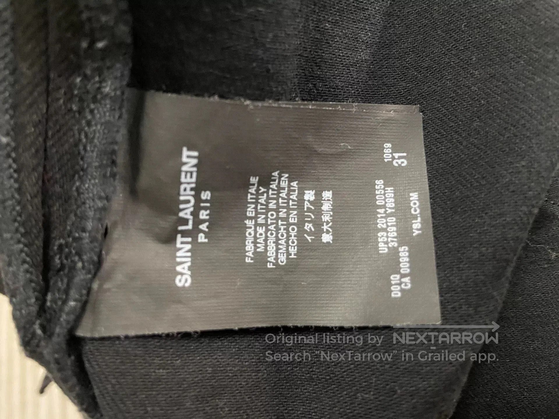 Saint Laurent Paris Saint Laurent Black Jeans Size 31. Size US 31 - 6 Thumbnail