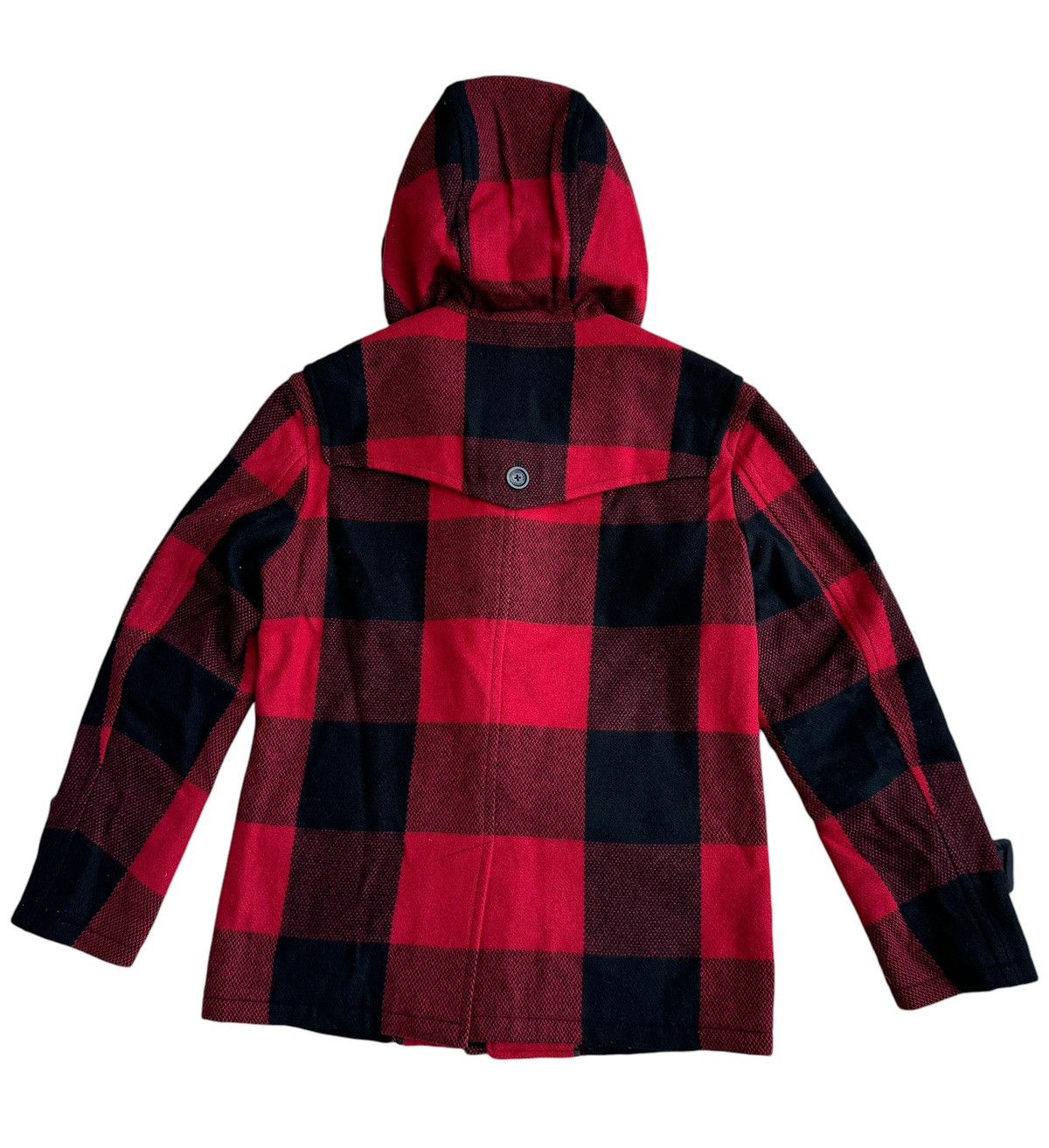 Burberry ⚡️⚡️Burberry Black Label Duffle Coat Red Plaid Jacket Size M / US 6-8 / IT 42-44 - 2 Thumbnail