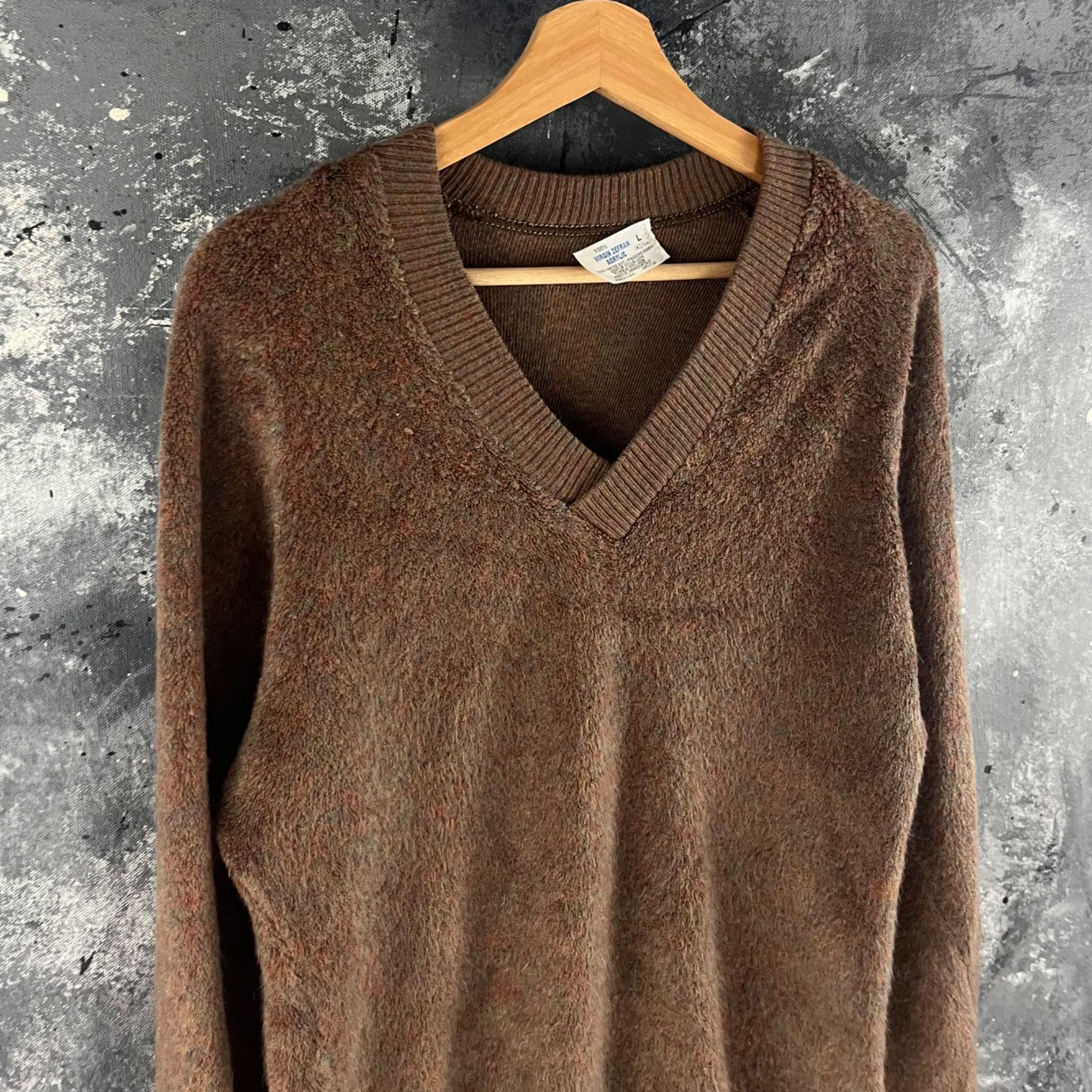 Vintage Vintage 70’s Fuzzy Sweater Size US M / EU 48-50 / 2 - 2 Thumbnail
