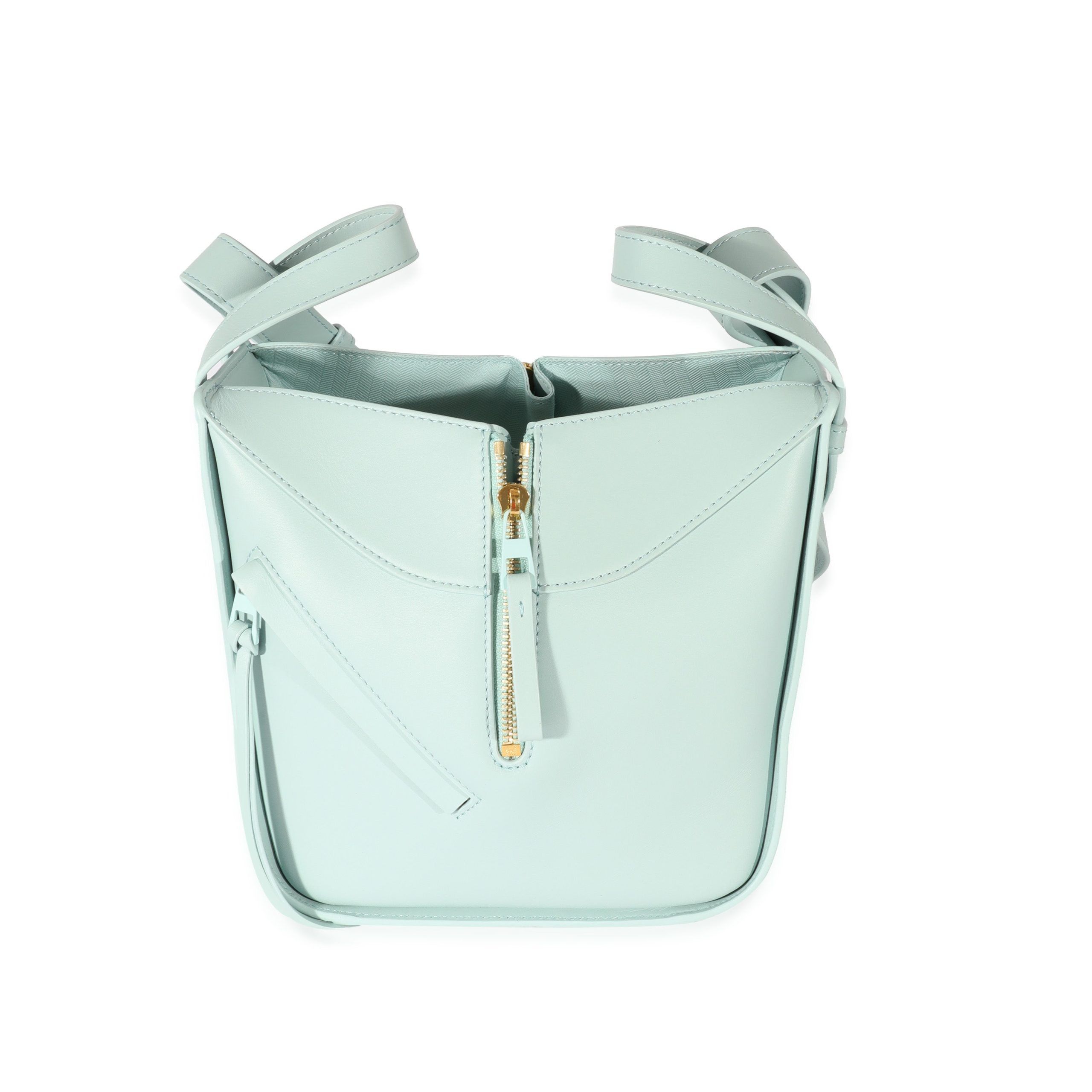 image of Loewe Calfskin Light Blue Hammock Compact, Women's