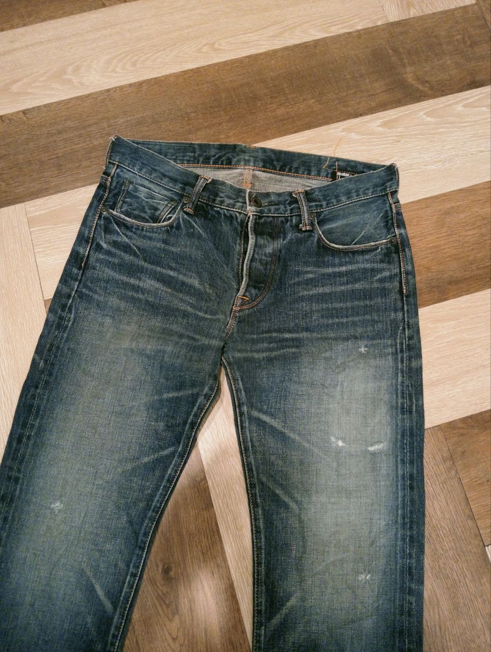 KURO JAPANESE KURO DIAMANTE SELVEDGE CROPPED JEANS Size US 33 - 3 Thumbnail