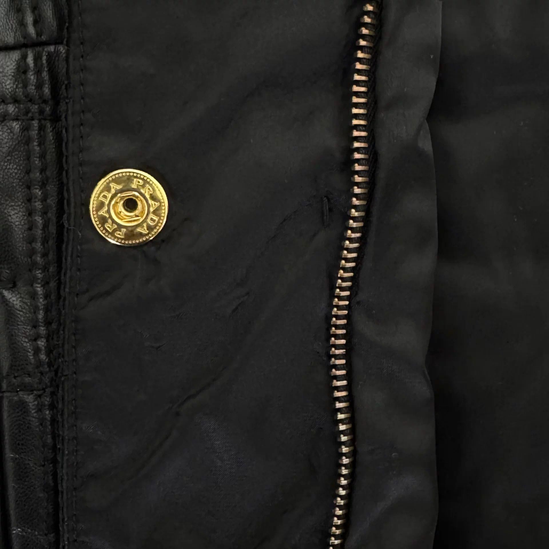 Prada Prada checkered lambskin cotton coat with triangular logo Size S / US 4 / IT 40 - 3 Thumbnail