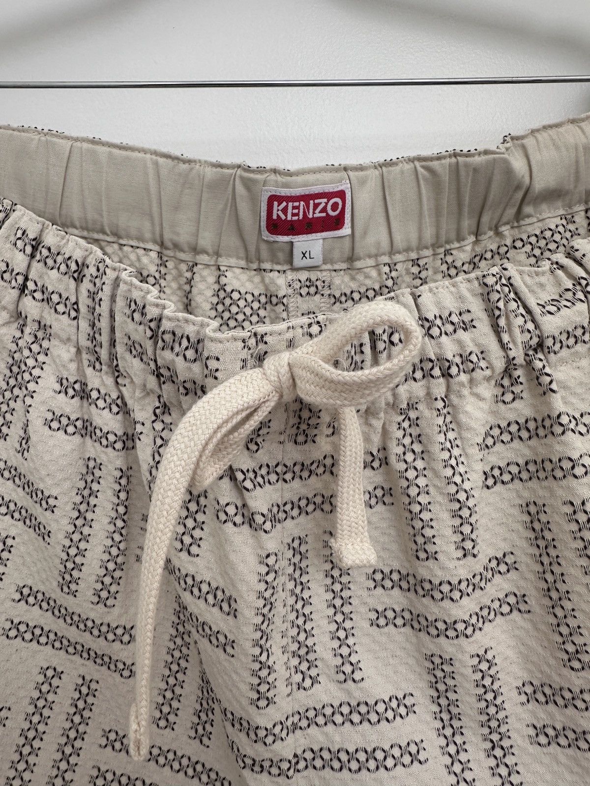 Kenzo Kenzo - Textured “weave” print shorts Size US 36 / EU 52 - 2 Thumbnail