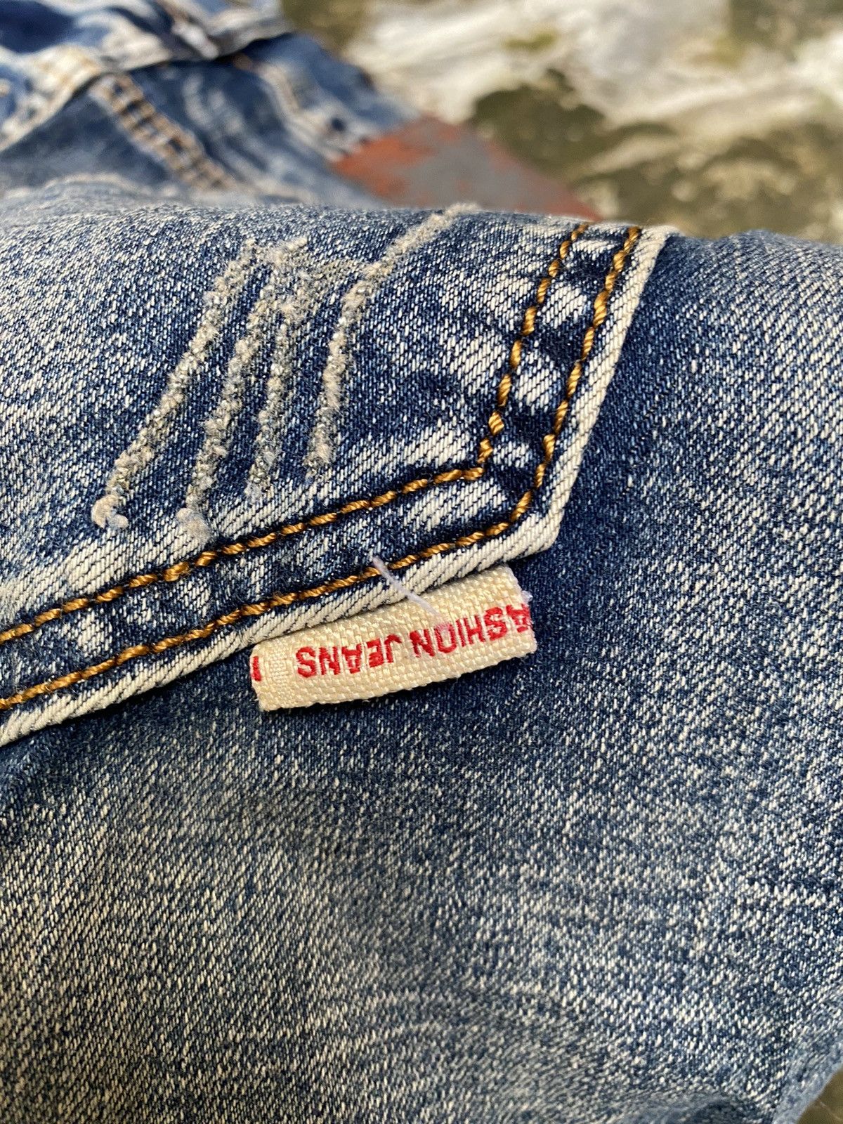Japanese Brand Distressed fashion jeans Size US 32 / EU 48 - 6 Thumbnail