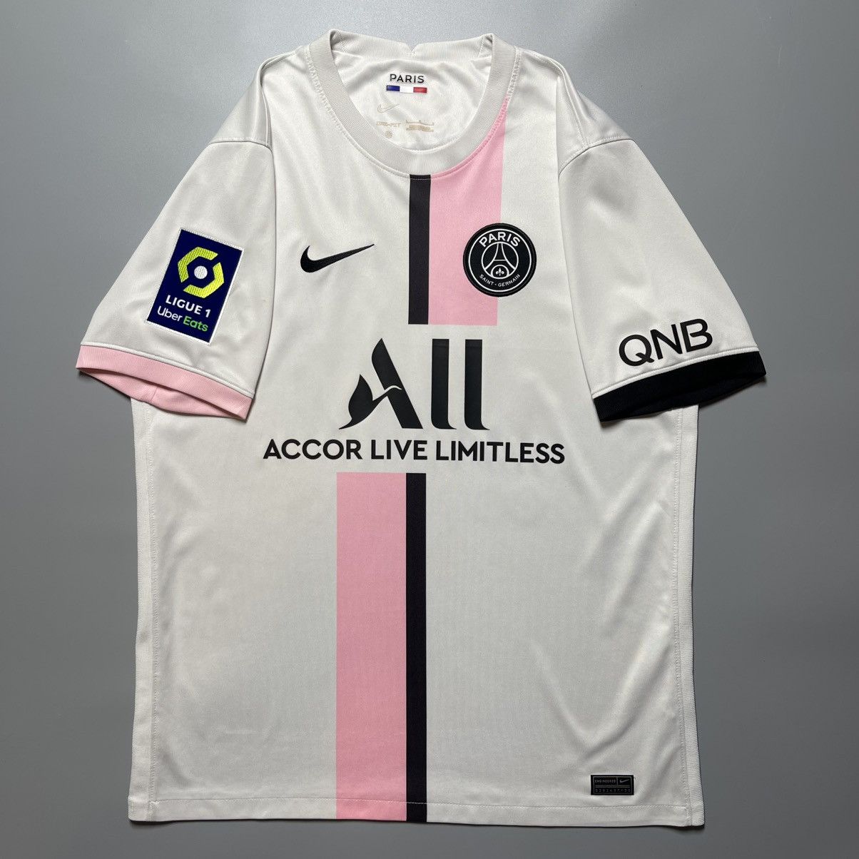 Nike PSG NIKE 2021/2022 FOOTBALL SOCCER AWAY JERSEY #30 MESSI Size US L / EU 52-54 / 3 - 2 Thumbnail