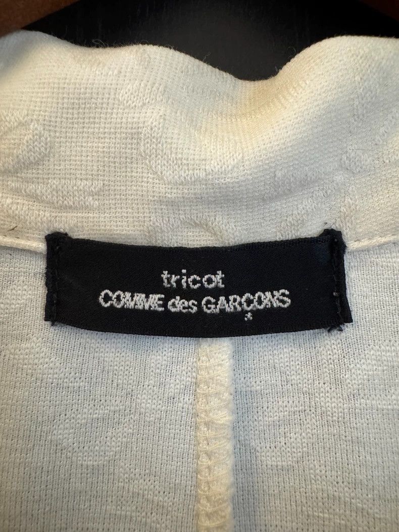Comme des Garcons Comme Des Garcons Pure white bow dark knit jacket Size S / US 4 / IT 40 - 4 Thumbnail