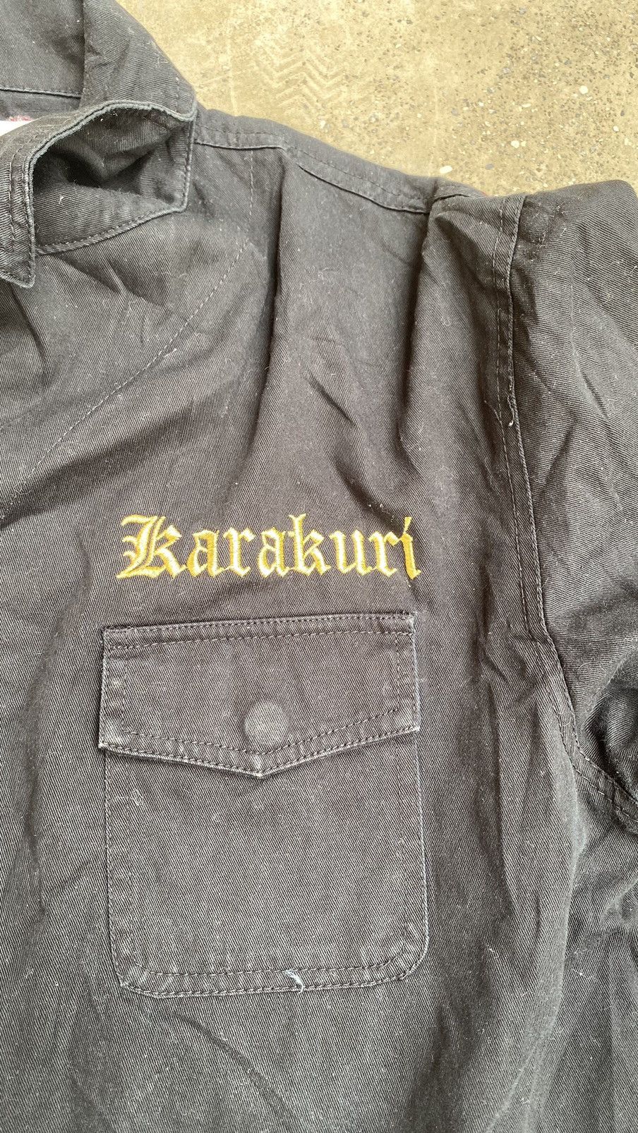 Japanese Brand 🔥Rare🔥Karakuri Coveralls Embroidery Logo Streetwear Design Size US 40 / EU 56 - 8 Thumbnail