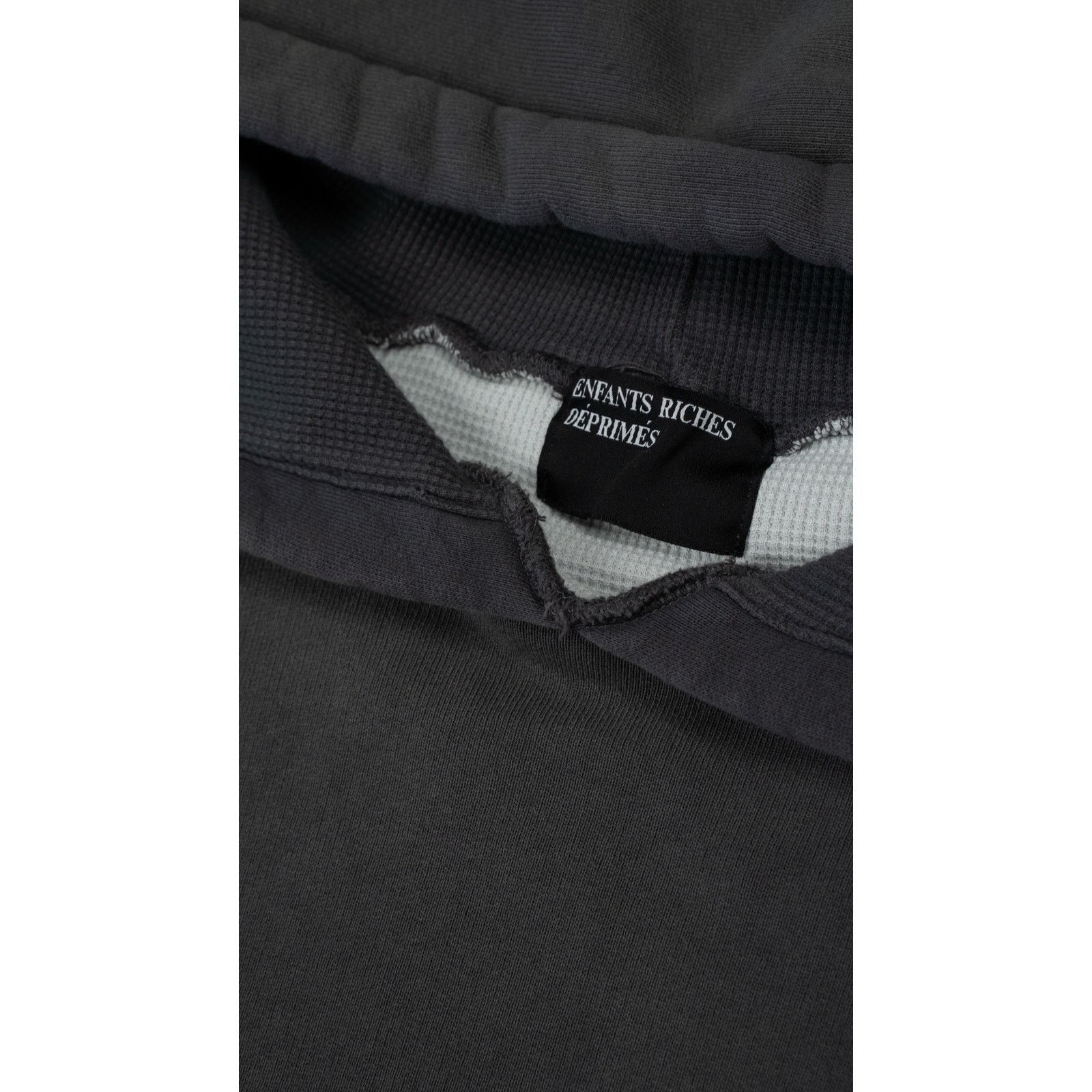 Enfants Riches Deprimes Gray Thermal Lined Distressed Logo Hoodie Size US M / EU 48-50 / 2 - 3 Thumbnail