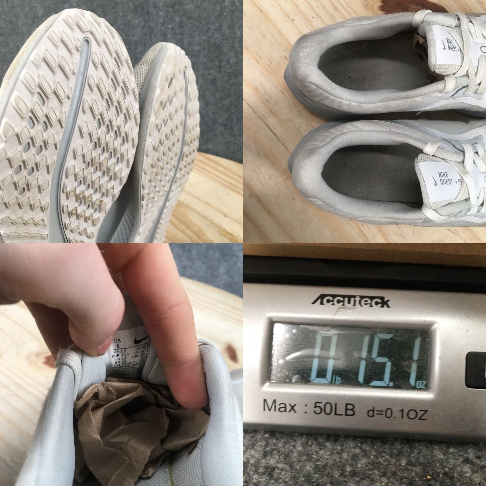 Nike Nike Quest 5 Photon Dust Aviator Running Low Top Sneakers Gray Womens Shoes 6 Medium Gray Nike Quest 5 Women Sneaker Size M / US 6-8 / IT 42-44 - 9 Thumbnail