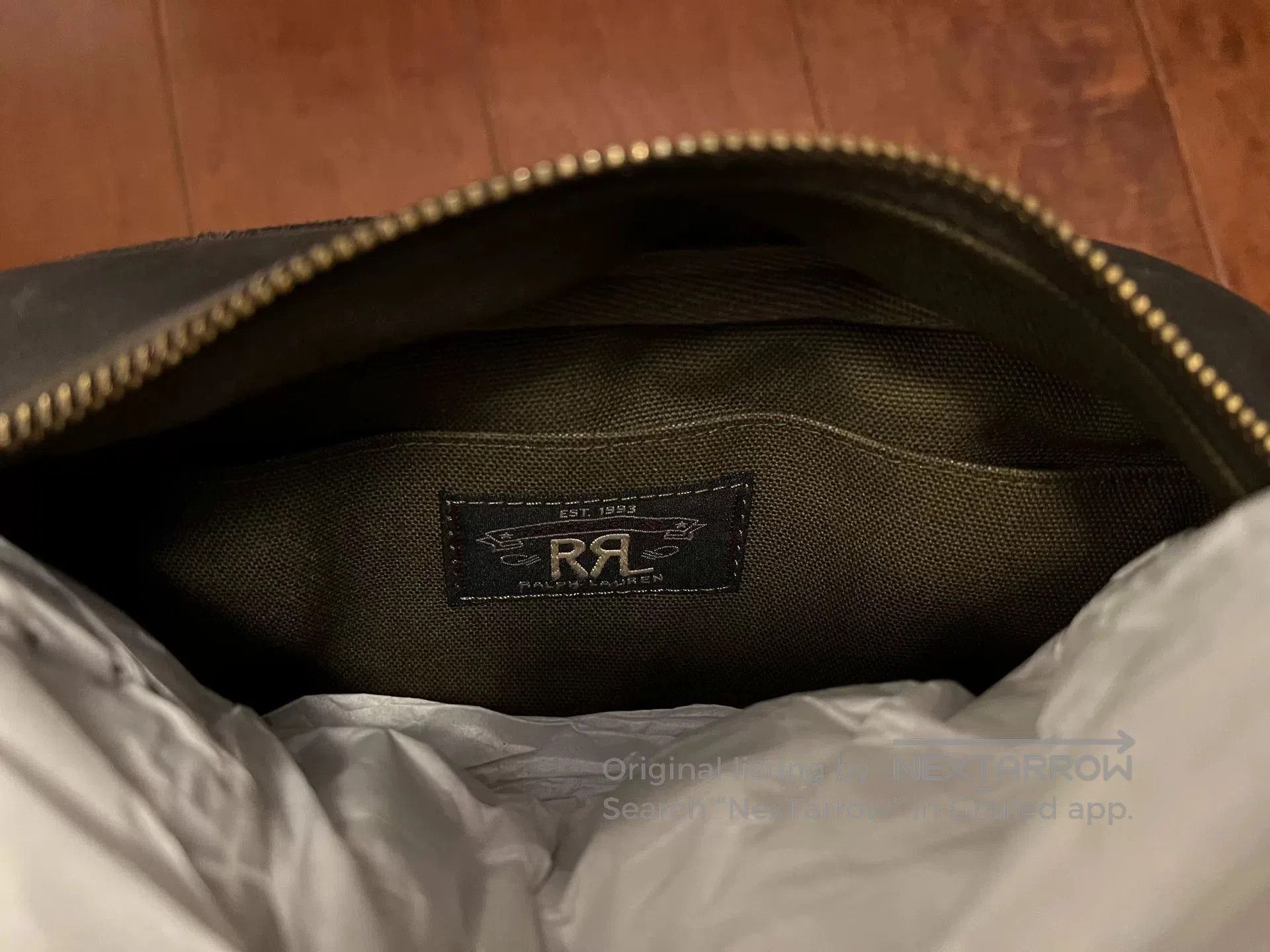 RRL Ralph Lauren RRL Double RL Leather Storage Bag. Size ONE SIZE - 5 Thumbnail