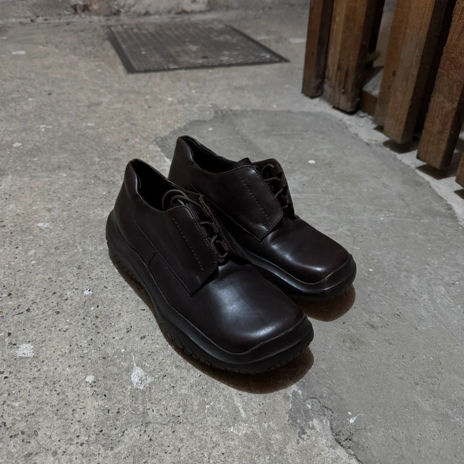 Fw99 Prada Leather vibram low boots