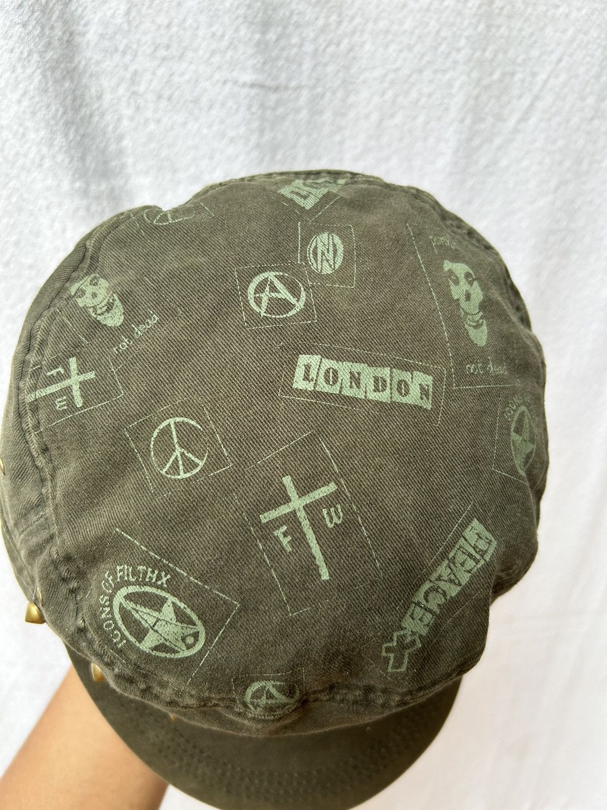 If Six Was Nine × Japanese Brand × Le Grande Bleu (L.G.B.) Japanese style cross skull studded hats Size ONE SIZE - 8 Thumbnail