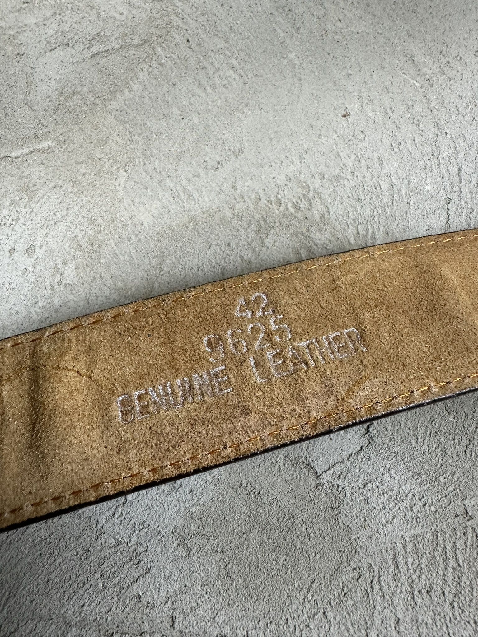 Vintage 90s Vintage Genuine Leather USA Belt Size ONE SIZE - 7 Thumbnail