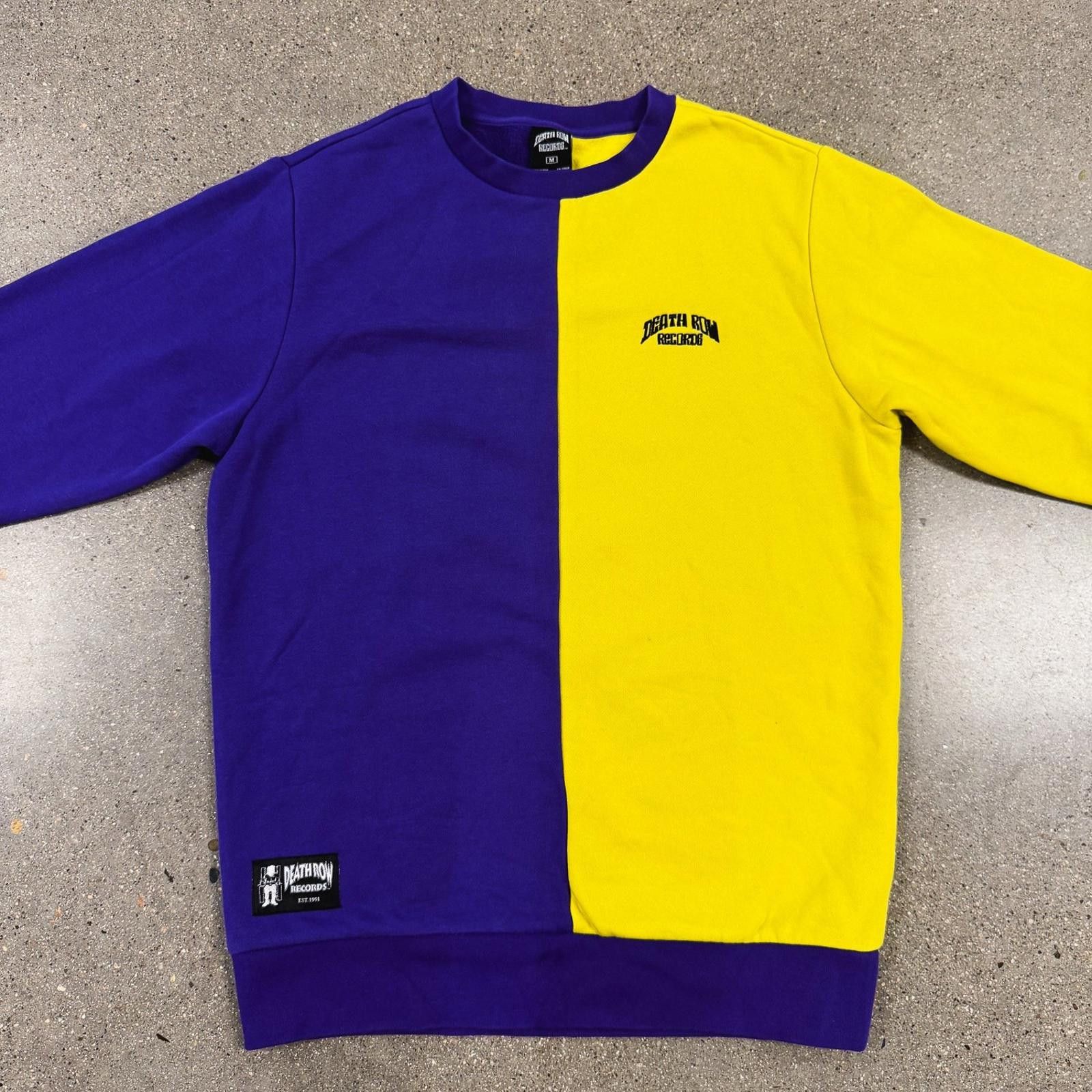 Death Row Records Death Row Records Sweatshirt Mens M Colorblock Crewneck Size US M / EU 48-50 / 2 - 1 Thumbnail