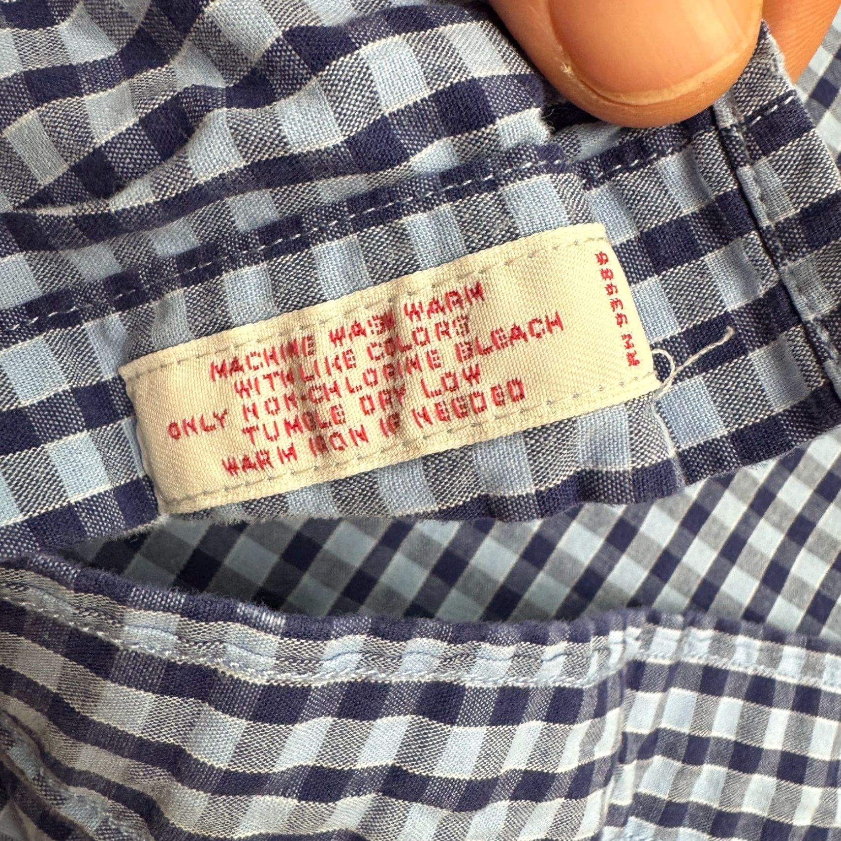 Brooks Brothers Brooks Brothers Button-Up Shirt Mens Large Blue Check Cotton Casual Shirt Size US L / EU 52-54 / 3 - 5 Thumbnail