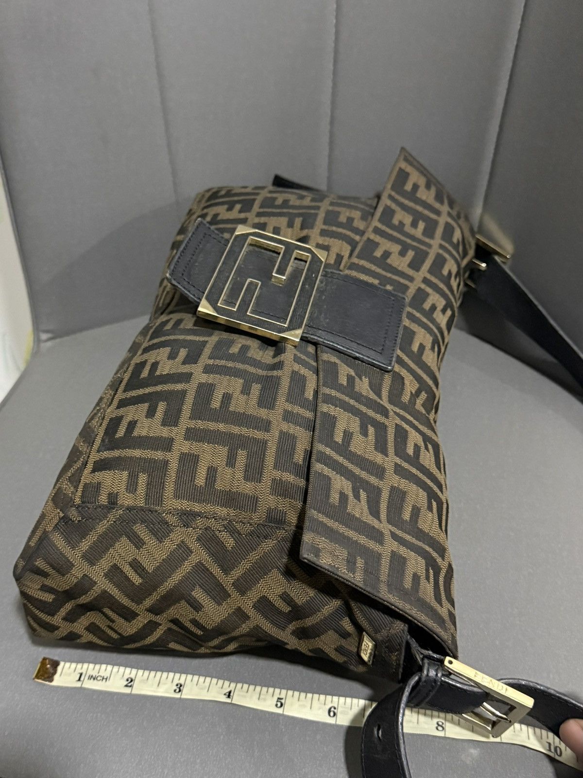 Fendi Vintage Fendi Zucca Large Monogram Shoulder Baguette Bag Size ONE SIZE - 25 Thumbnail