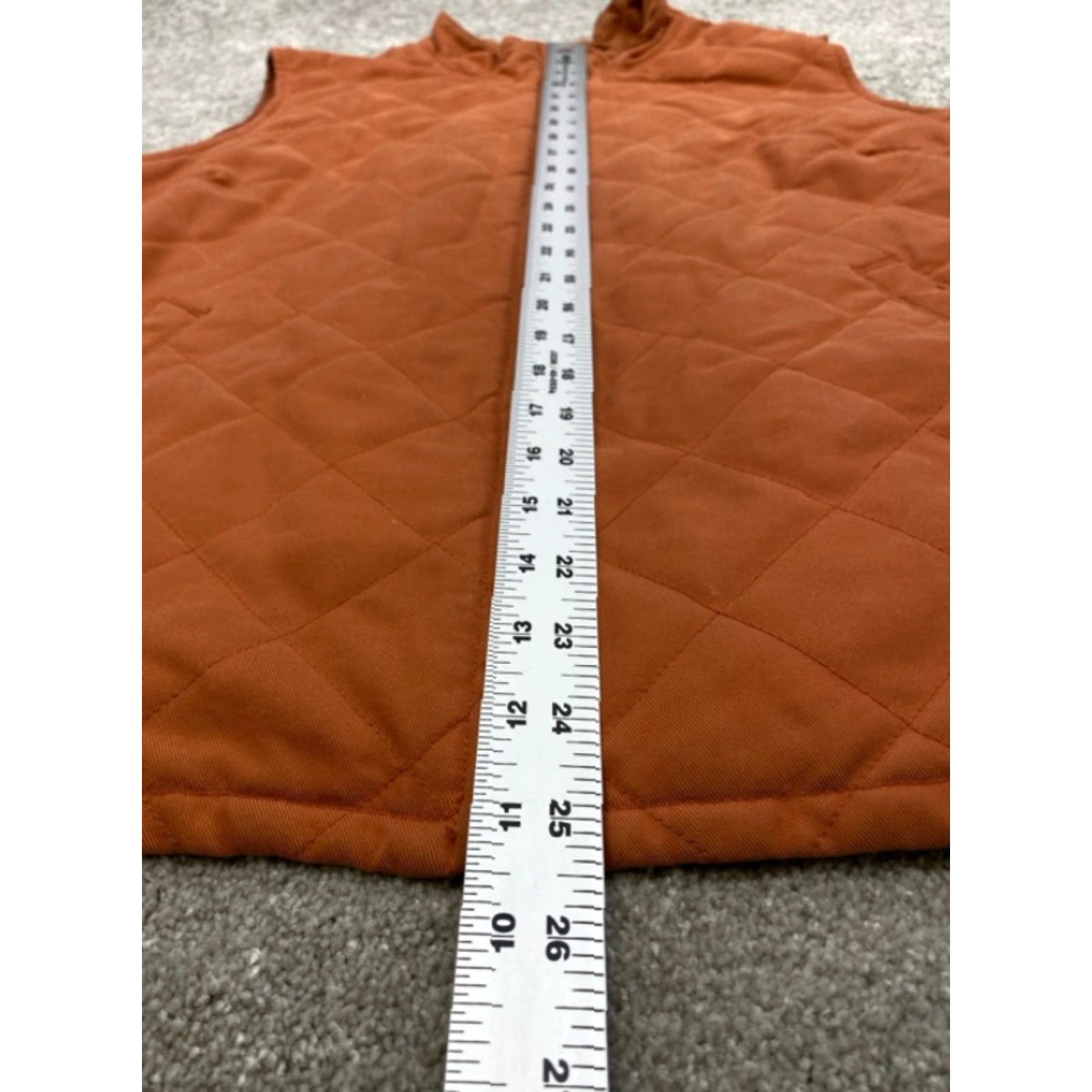 Orvis VINTAGE Orvis Vest Women's XL Orange Quilted Puffer Full Zip Insulated Pockets Outdoor Size XL / US 12-14 / IT 48-50 - 5 Thumbnail