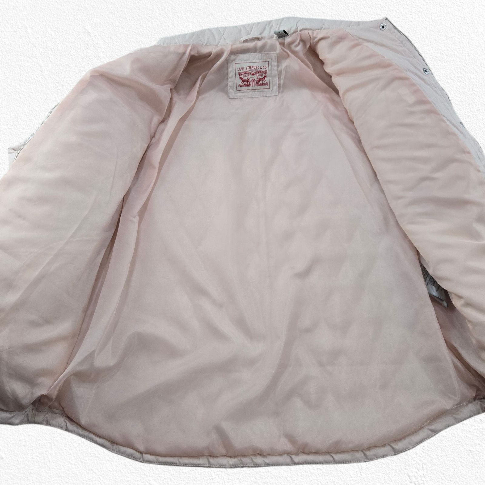 Levi's Levi’s Pastel Pink Quilted Shirt Jacket Shacket Size Medium Size M / US 6-8 / IT 42-44 - 10 Thumbnail