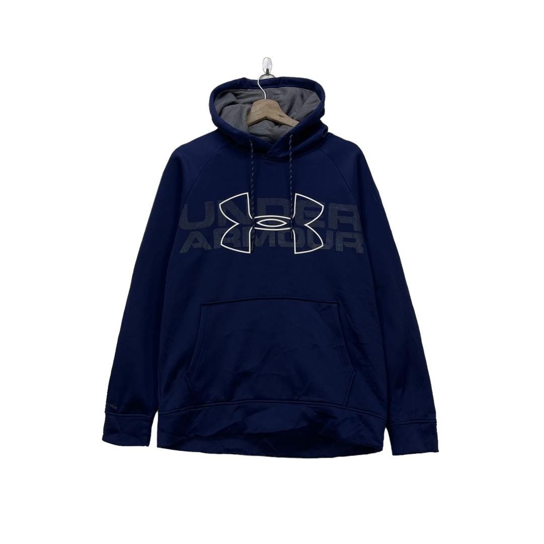 Under Armour × Vintage Under Armour Raglan Big Logo Sweatshirt Pull Over Size US M / EU 48-50 / 2 - 2 Thumbnail