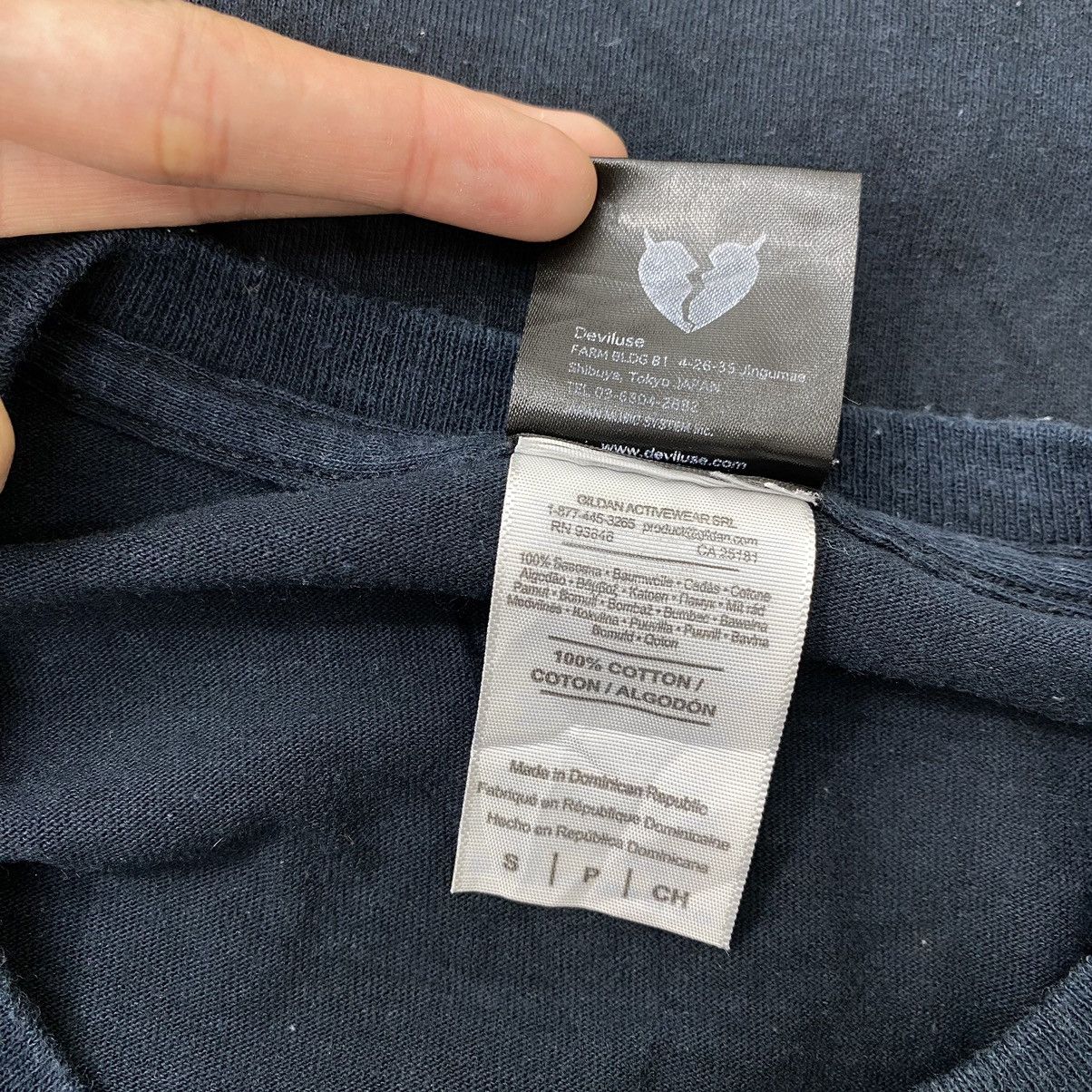Japanese Brand DEVILUSE Japanese Brand Logo Print Navy Short Sleeve Shirt Size US S / EU 44-46 / 1 - 6 Thumbnail