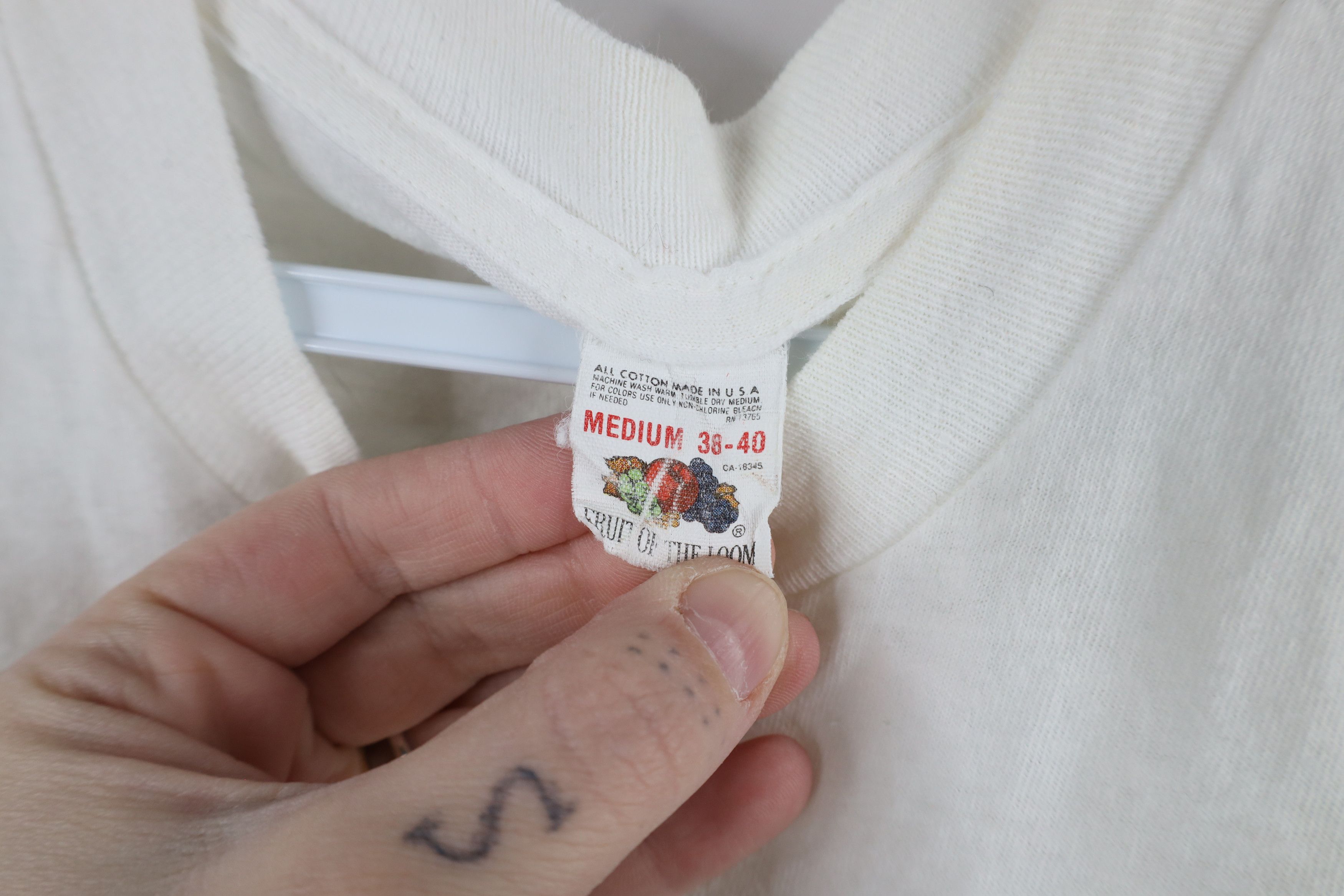 Vintage Vintage 80s 90s Streetwear Short Sleeve T-Shirt White USA Size US M / EU 48-50 / 2 - 11 Thumbnail