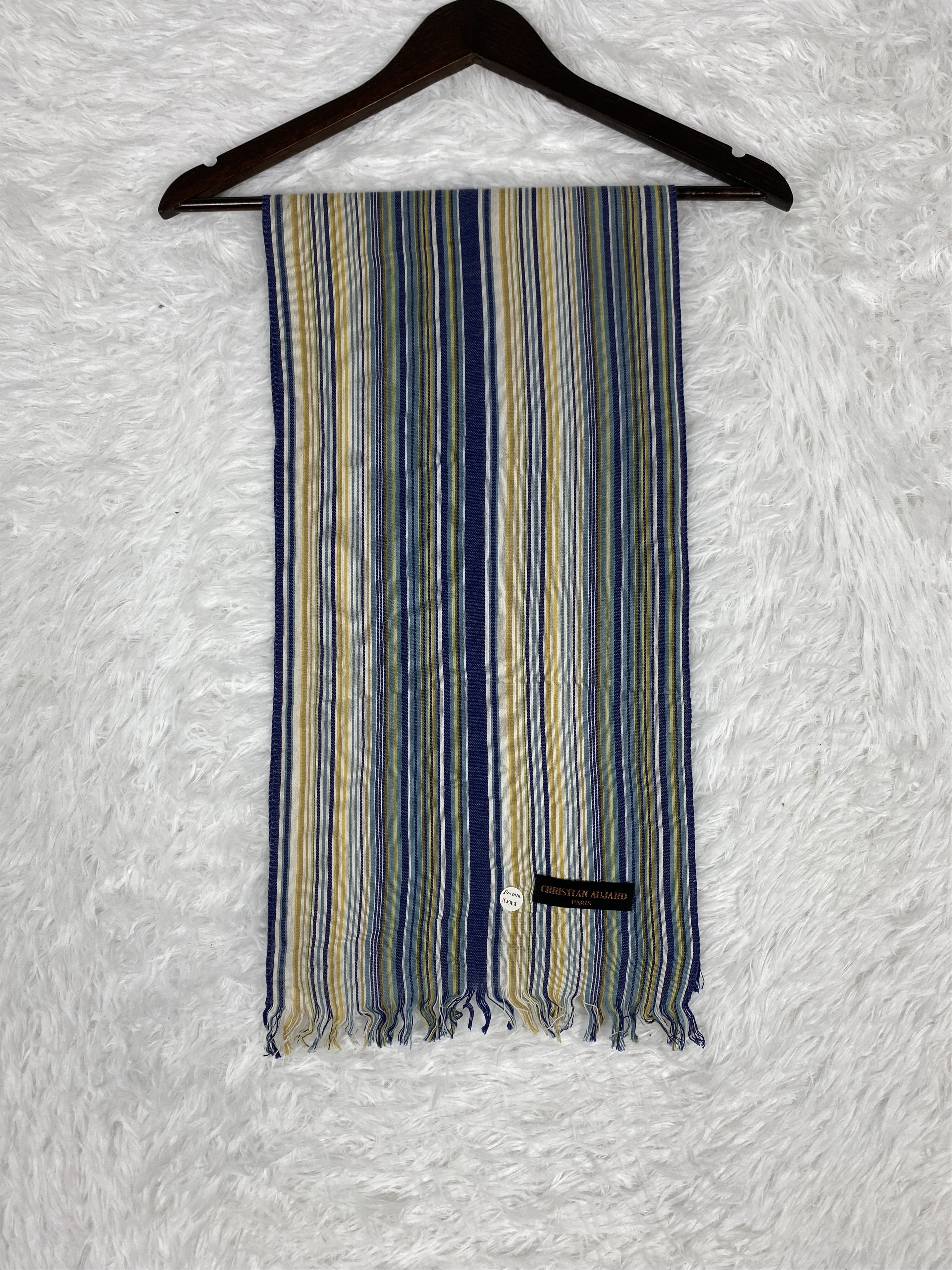 Designer Vintage Christian Aujard Scarf / Muffler Neckwear PM0114 Size ONE SIZE - 4 Thumbnail