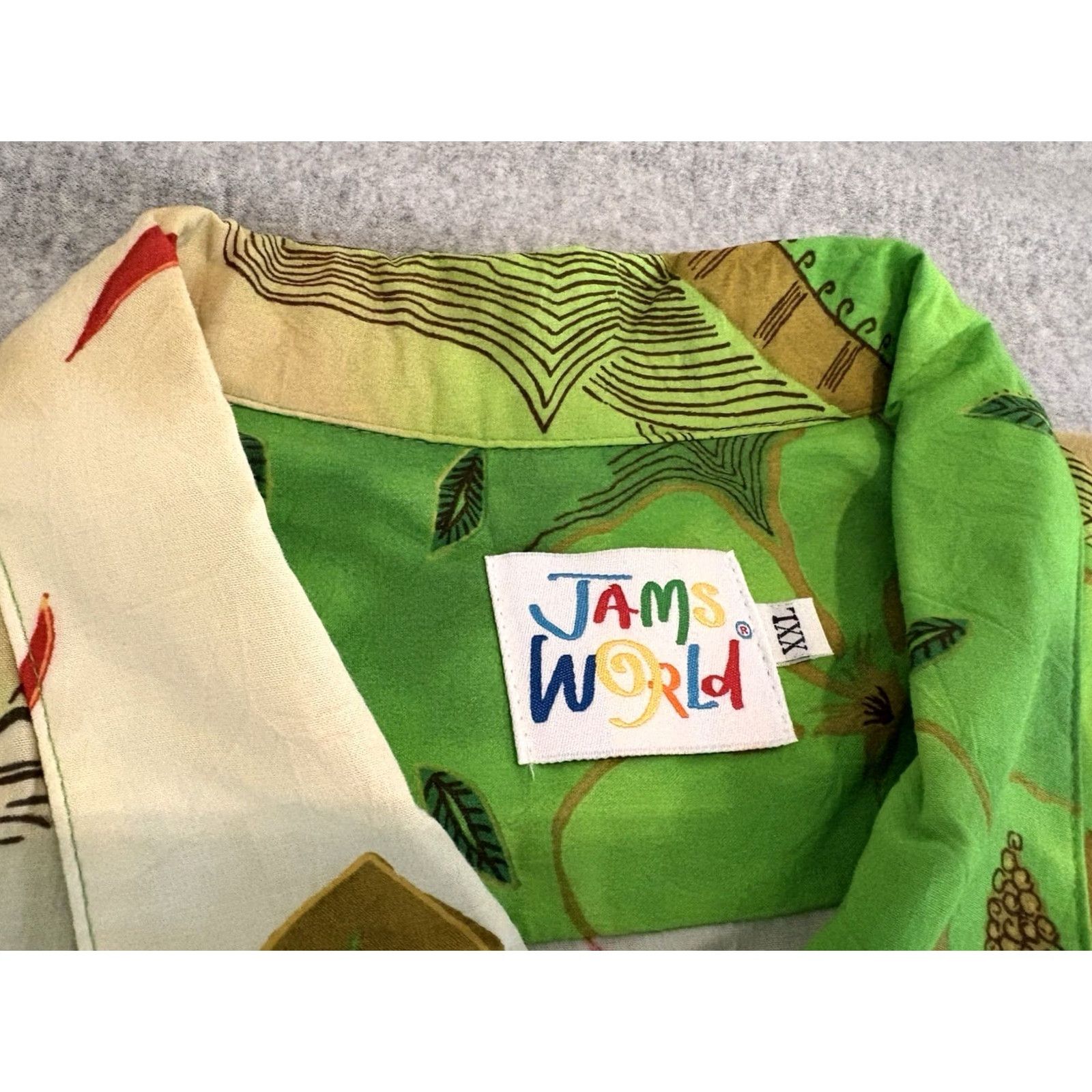 Jams World Jams World Escape Floral Green Short Sleeve Shirt Mens 2XL NWT Size US XXL / EU 58 / 5 - 3 Thumbnail
