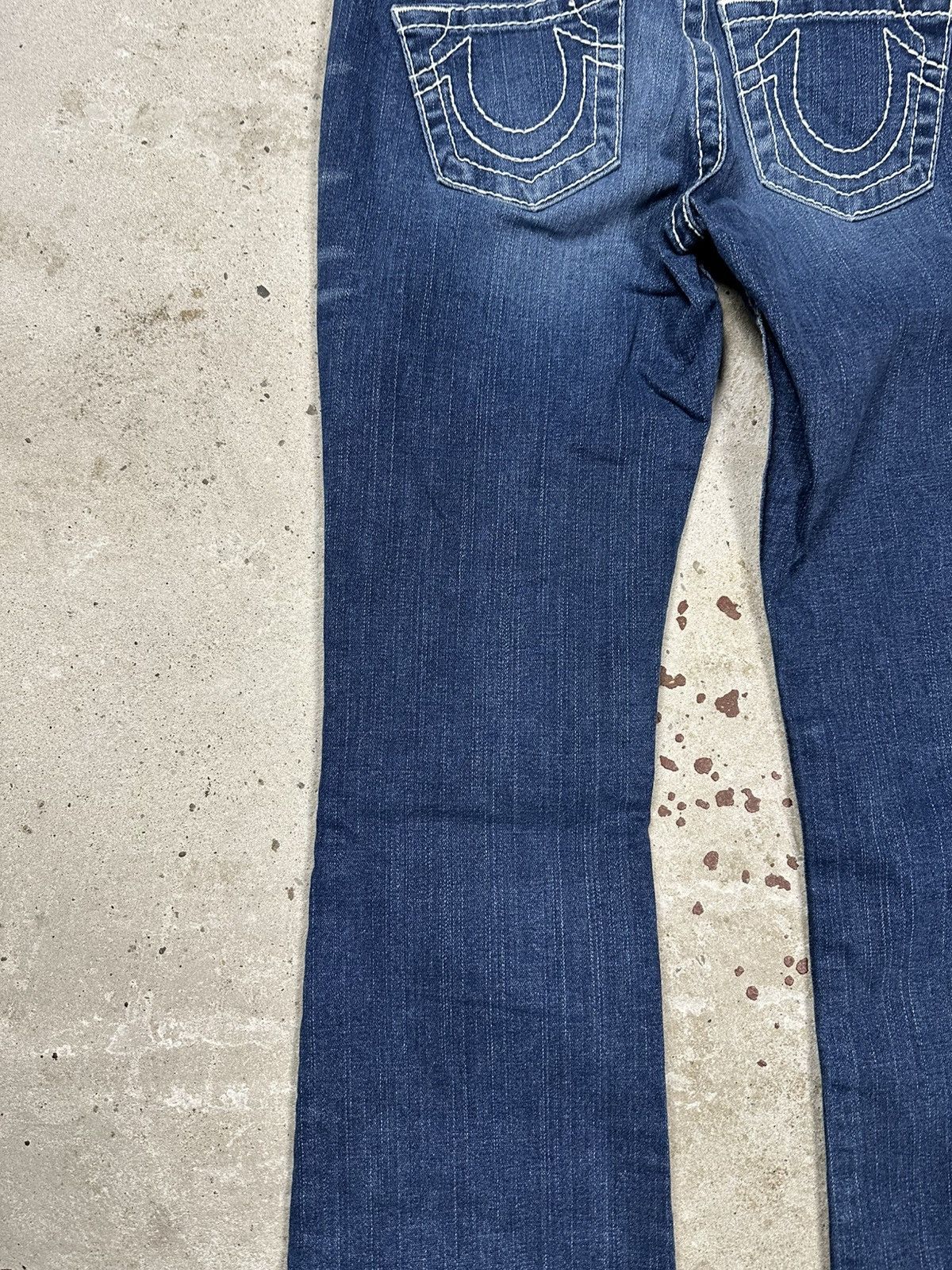 True Religion × Vintage Vintage Y2K True Religion Bobby Big T Flare Denim Pants Jean Size US 27 - 16 Thumbnail