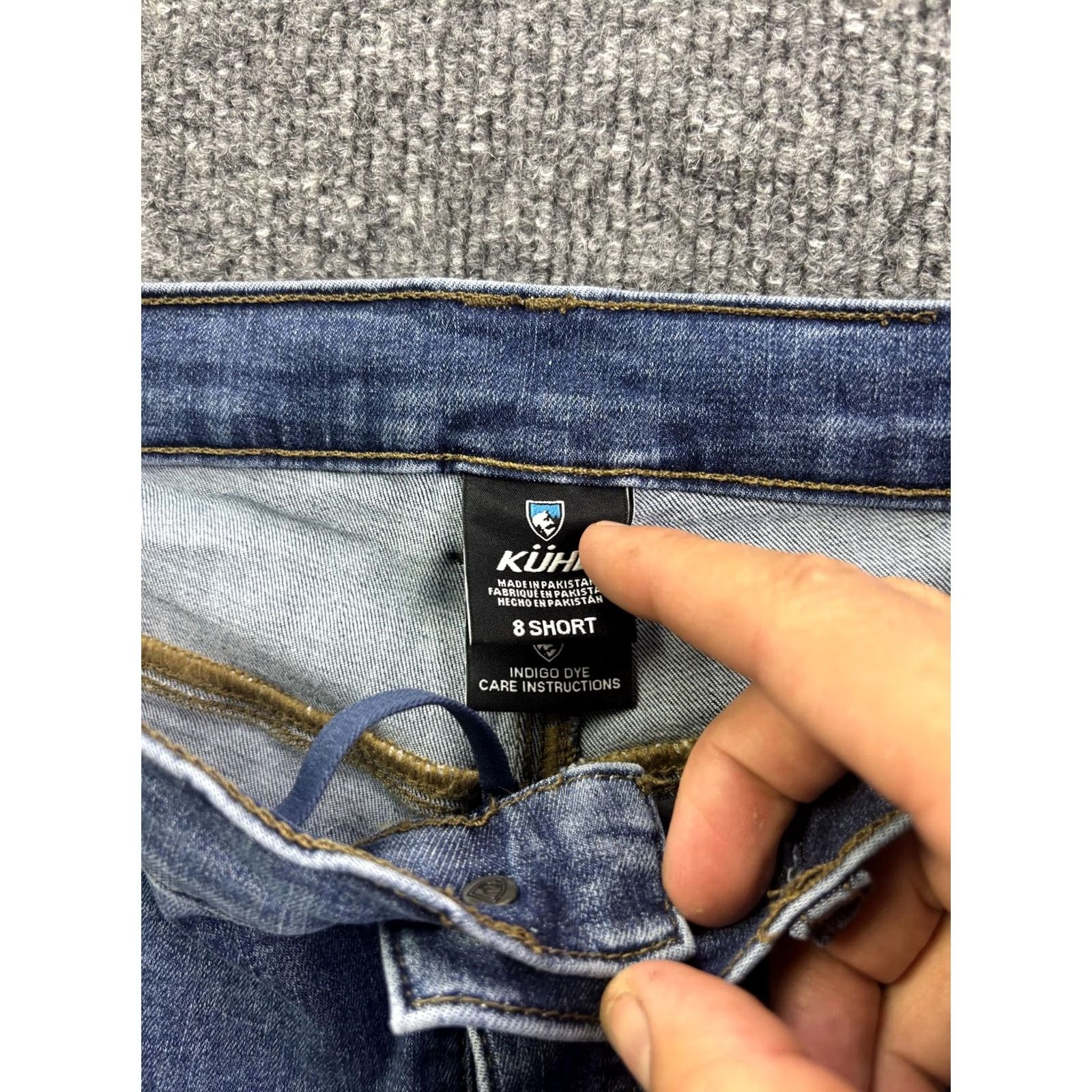 Vintage KÜHL Jeans Womens 8 Short Straight Mid Rise Denim 29x29 Blue Medium Wash Stretch 5-Pocket Womens Mens Size 30" / US 8 / IT 44 - 2 Thumbnail