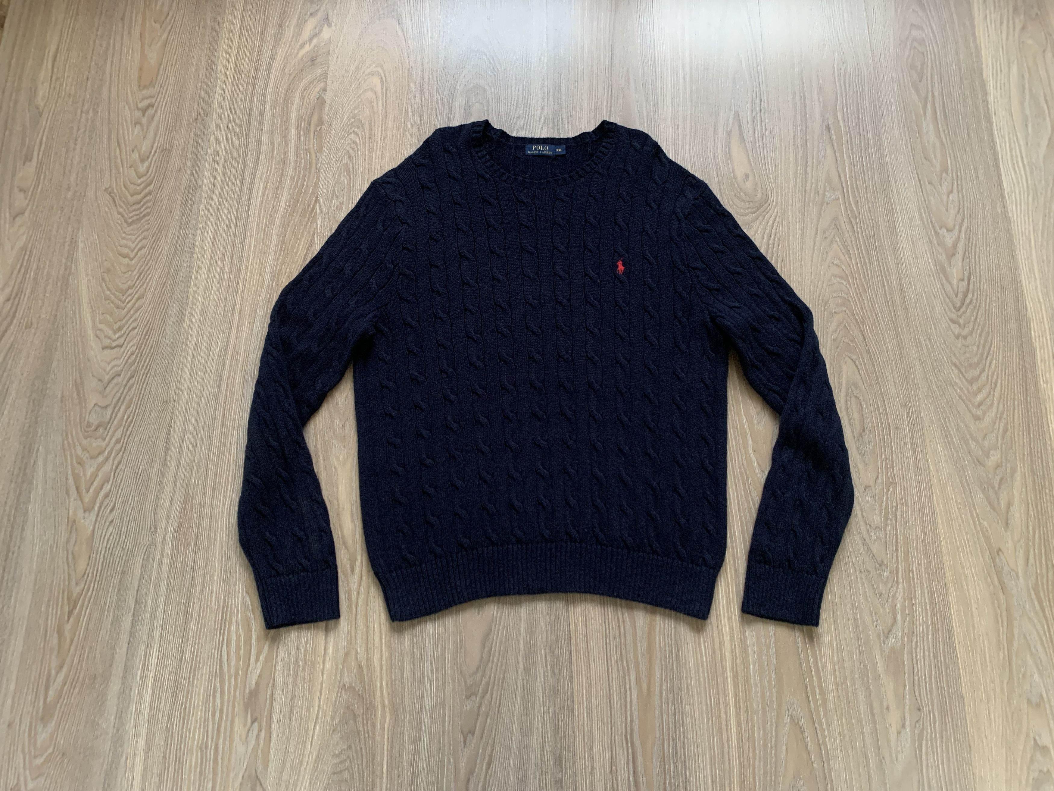 Polo Ralph Lauren Polo Ralph Lauren Vintage Cable Knit Crewneck Sweater Size US XXL / EU 58 / 5 - 13 Thumbnail