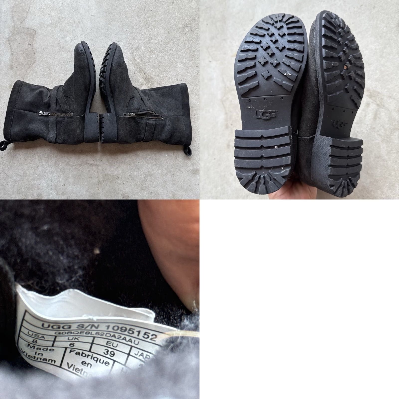Ugg UGG Glendale Water Resistant Lined Leather Boot Black Women Size 8 Boots Size US 6 / IT 36 - 8 Thumbnail