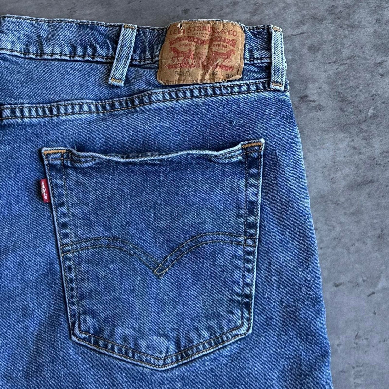Levi's × Levi's Vintage Clothing × Vintage Vintage Y2K Levi’s 541 Essential Grunge Opium Denim Jeans Size US 40 / EU 56 - 3 Thumbnail