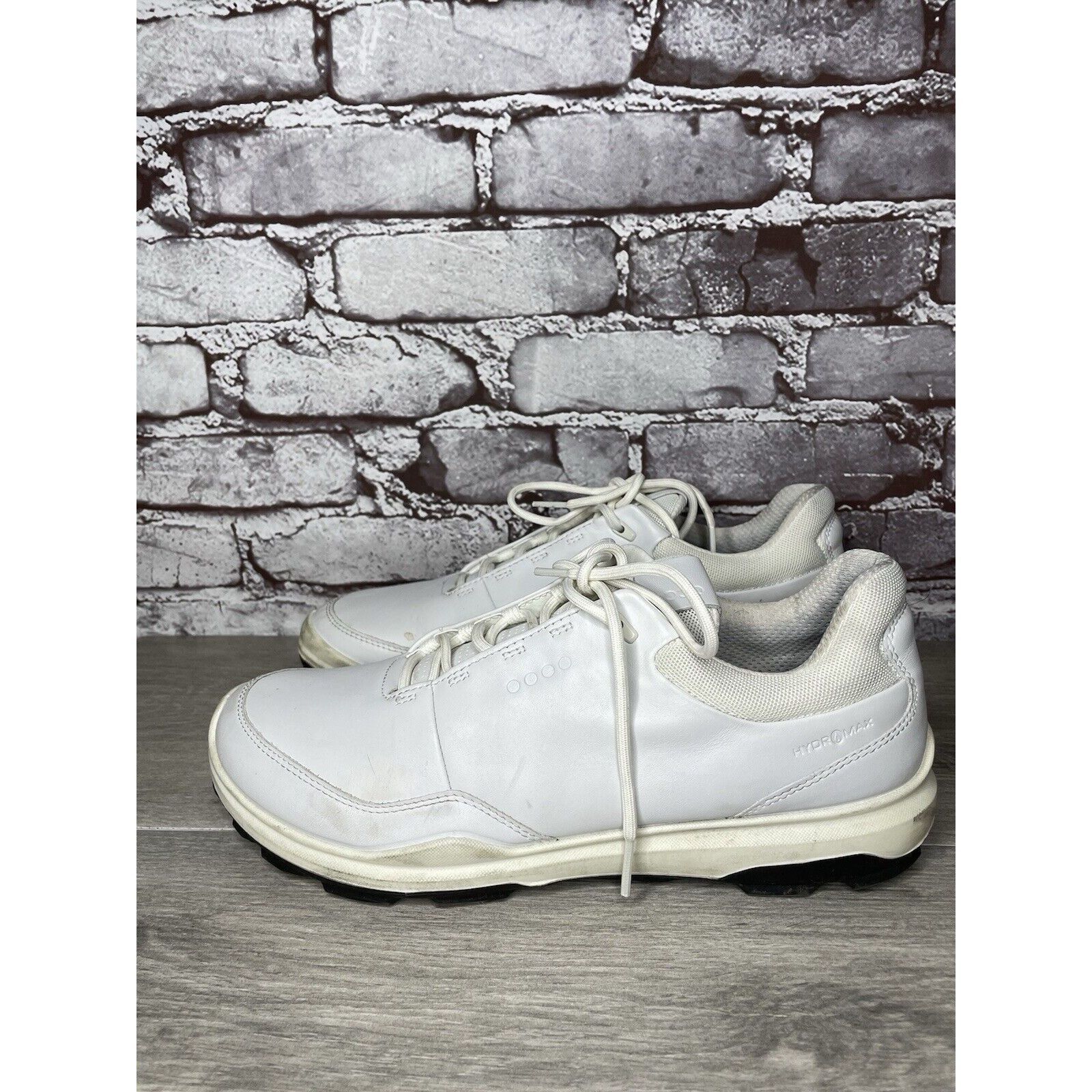 Ecco ECCO White Leather Lace Up Casual Spikeless Golf Shoes Men S Size US 9 / EU 42 - 18 Thumbnail