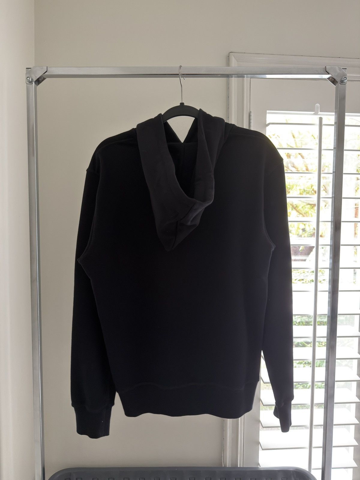 Alexander McQueen Alexander McQueen Black Graphic Logo Cotton Fleece Hooded Size US M / EU 48-50 / 2 - 2 Thumbnail