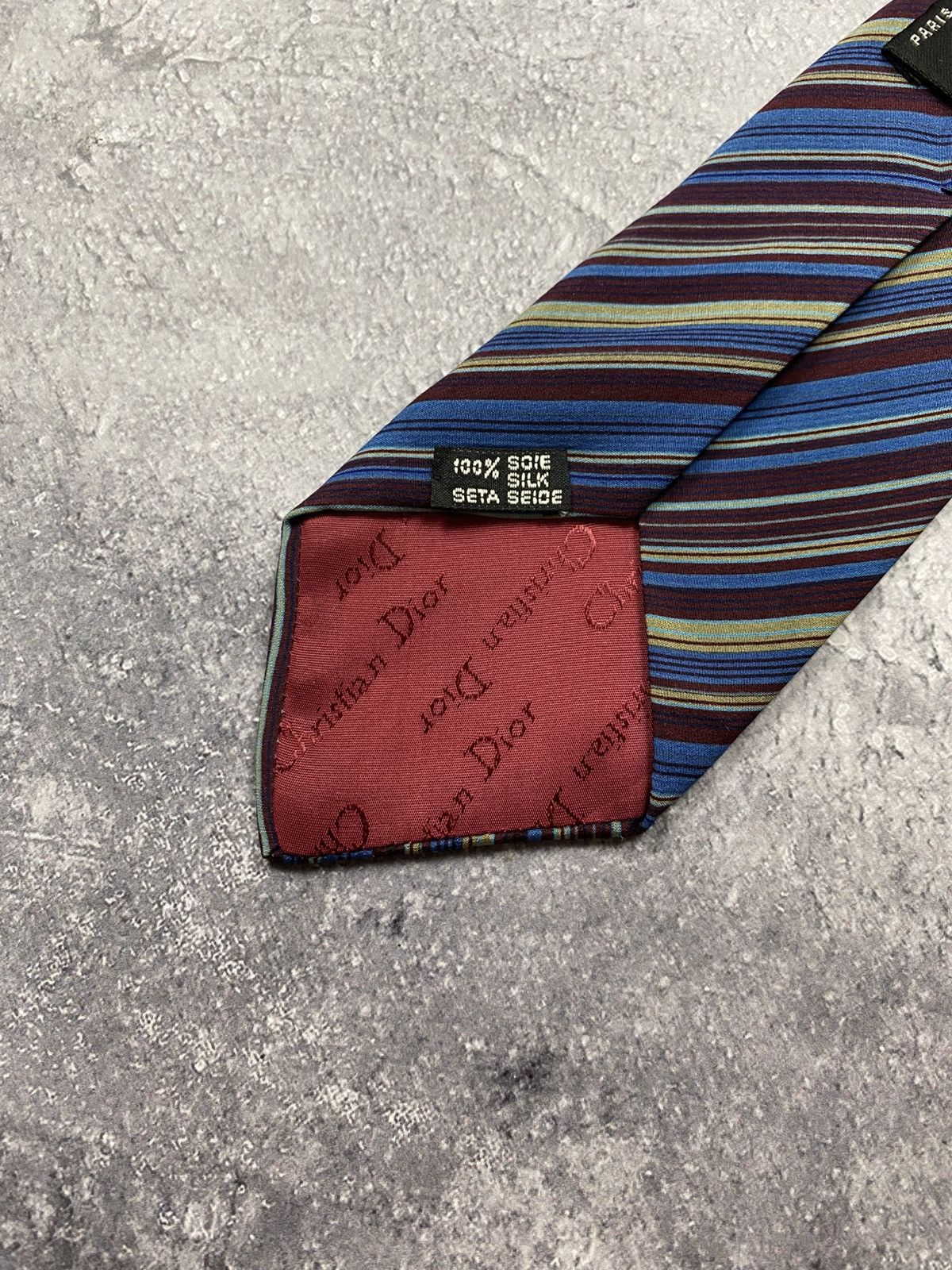 Christian Dior Monsieur CD Christian Dior Monsieur Silk Tie Vintage France ties rare Size ONE SIZE - 10 Thumbnail