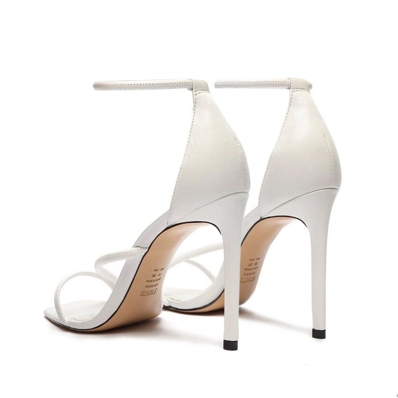 SCHUTZ SCHUTZ Gaiah Ankle Strap Sandals in White Leather Size 8 EUC Size US 8 / IT 38 - 2 Thumbnail