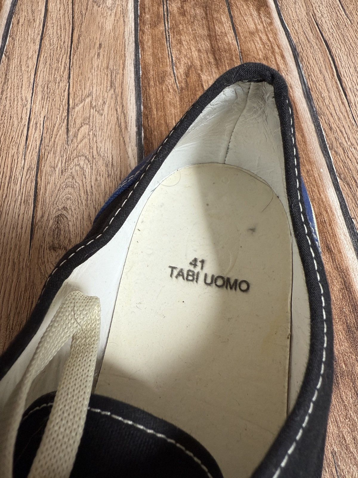 Maison Margiela Ss19 Tabi canvas sneakers Size US 8.5 / EU 41-42 - 16 Thumbnail
