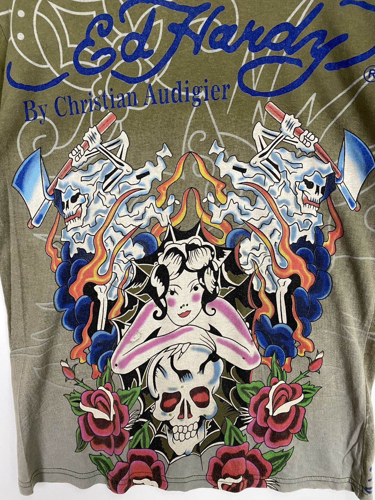 Christian Audigier × Ed Hardy × Vintage Vintage Ed Hardy Tee Size US S / EU 44-46 / 1 - 5 Thumbnail