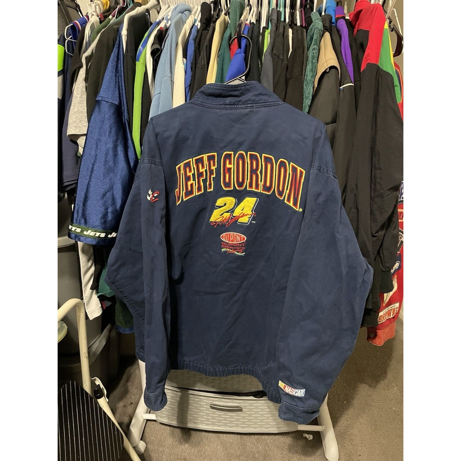 Chase Authentics Size L-VTG Chase Authentics Jeff Gordon Nascar Jacket Navy Size US L / EU 52-54 / 3 - 2 Thumbnail