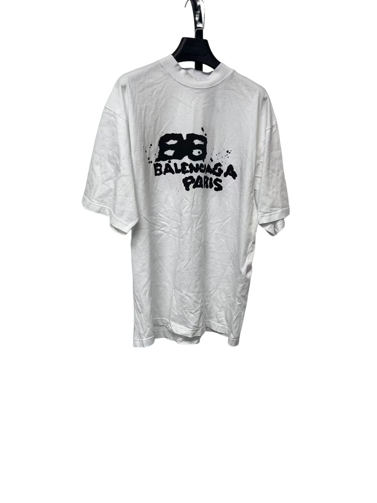 Balenciaga Balenciaga Graffiti Logo T-Shirt Size S Size US S / EU 44-46 / 1 - 1 Thumbnail
