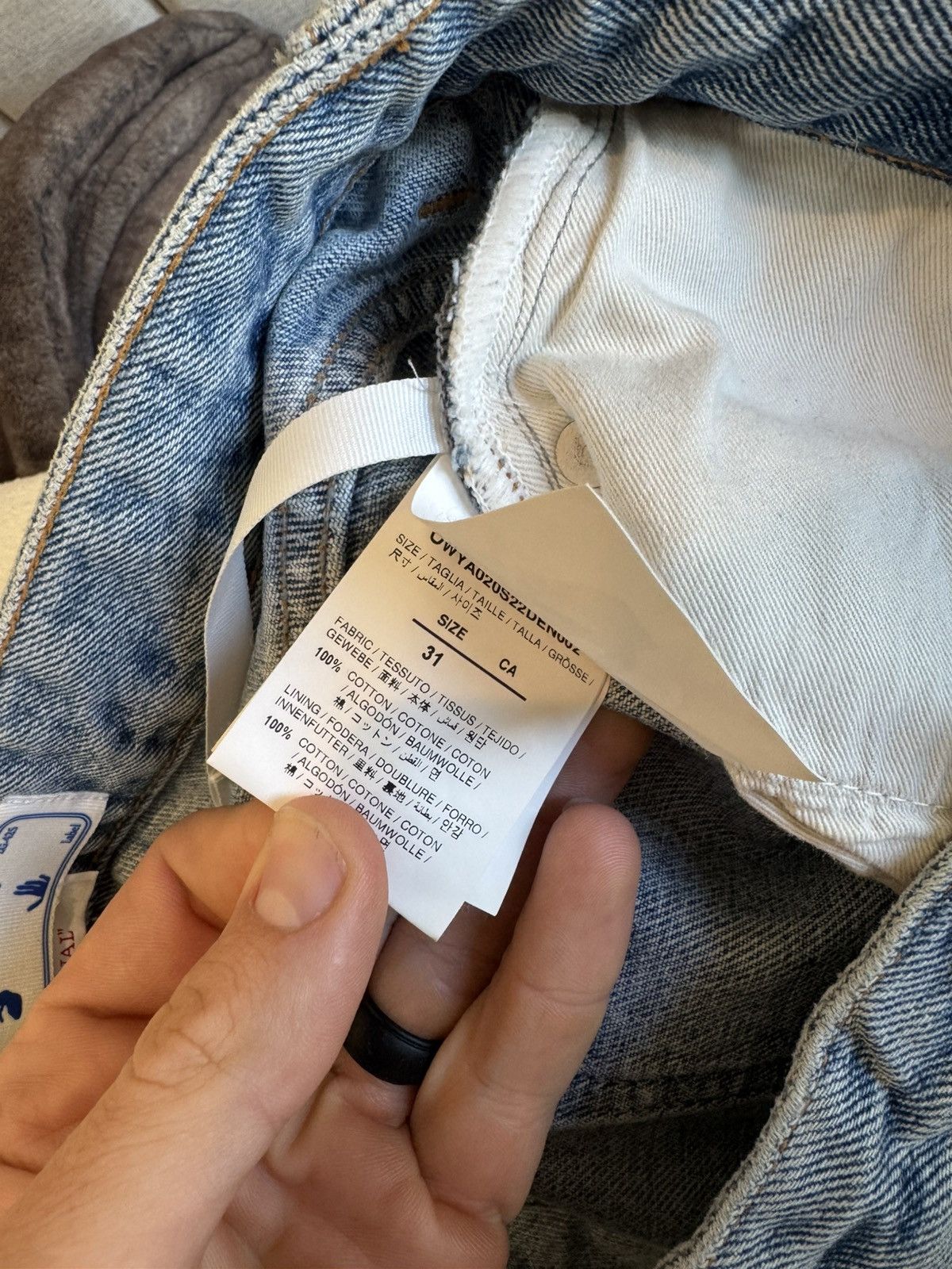 Off-White Off white logo denim Size 31" - 5 Thumbnail