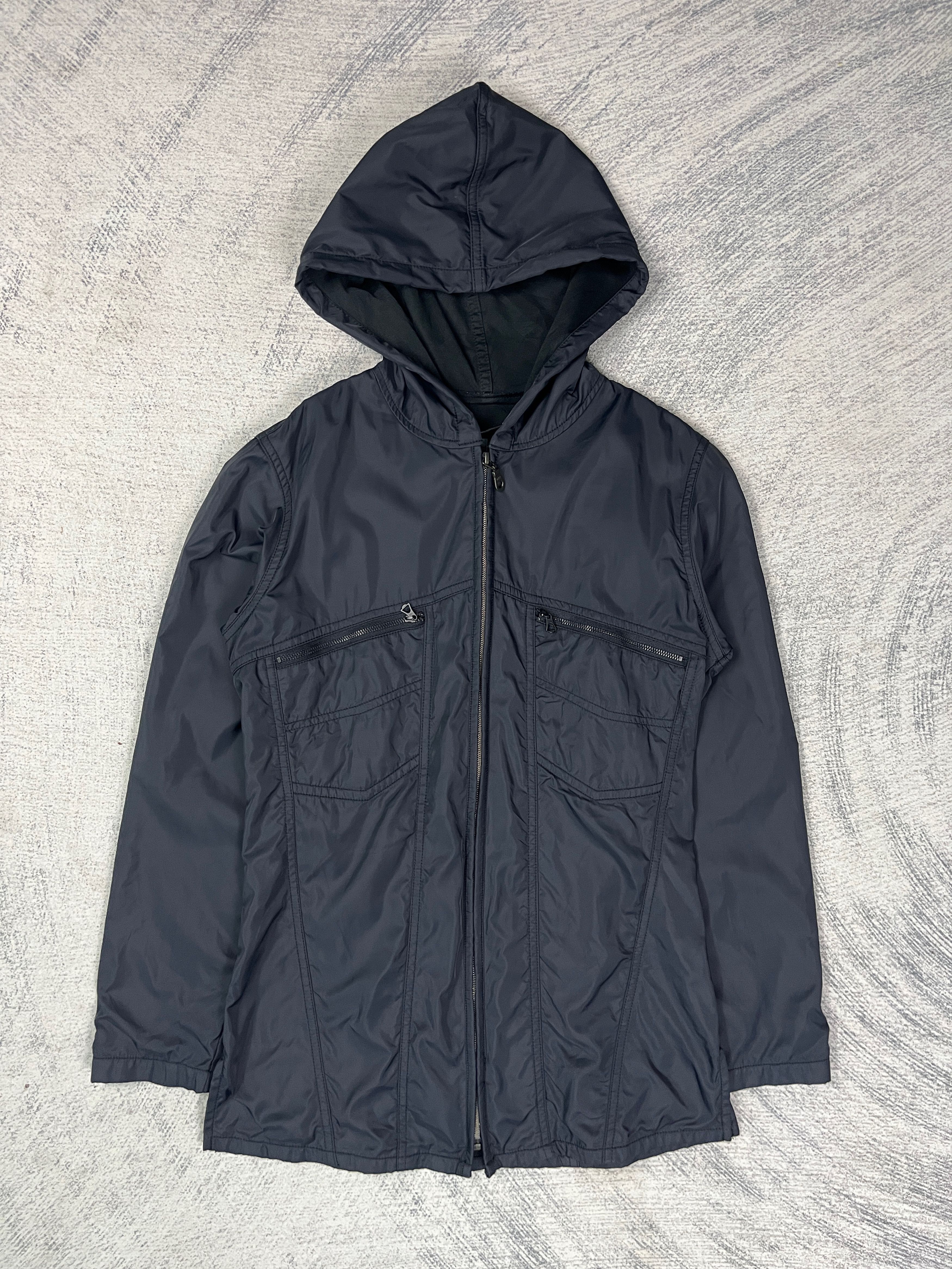 Marithe + Francois Girbaud MFG Nylon Double Pocket Navy Blue Jacket Size US XS / EU 42 / 0 - 1 Thumbnail