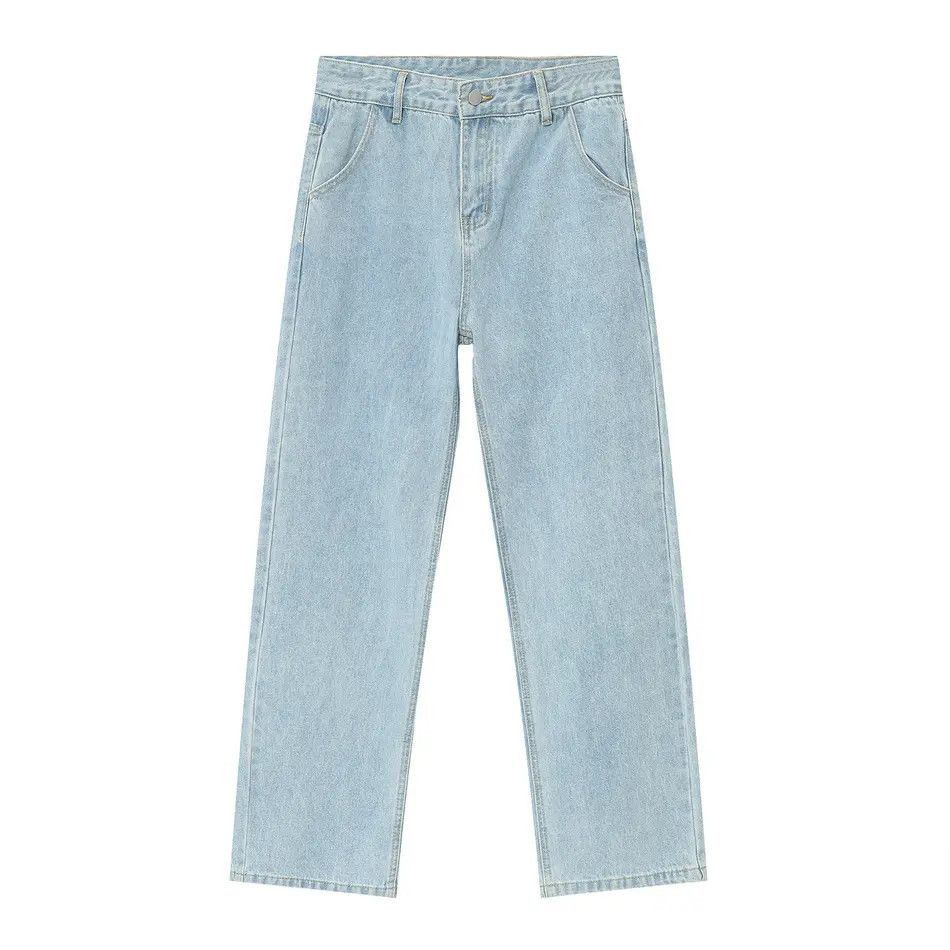 Japanese Brand Retro straight washed loose jeans Size US 32 / EU 48 - 5 Thumbnail