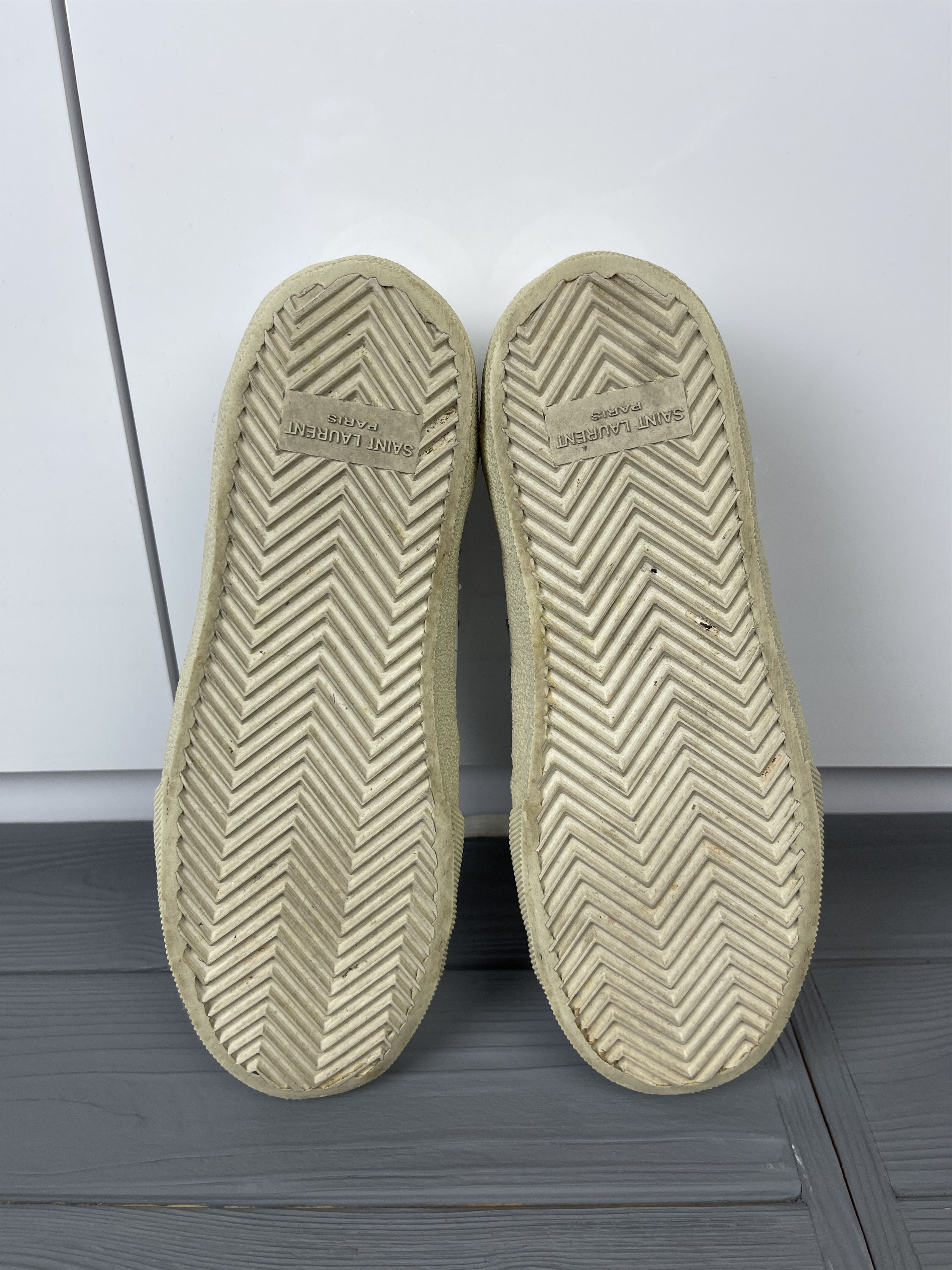 Saint Laurent Paris Saint Laurent Leather Court Stars Sneakers Size US 4.5 / IT 34.5 - 11 Thumbnail