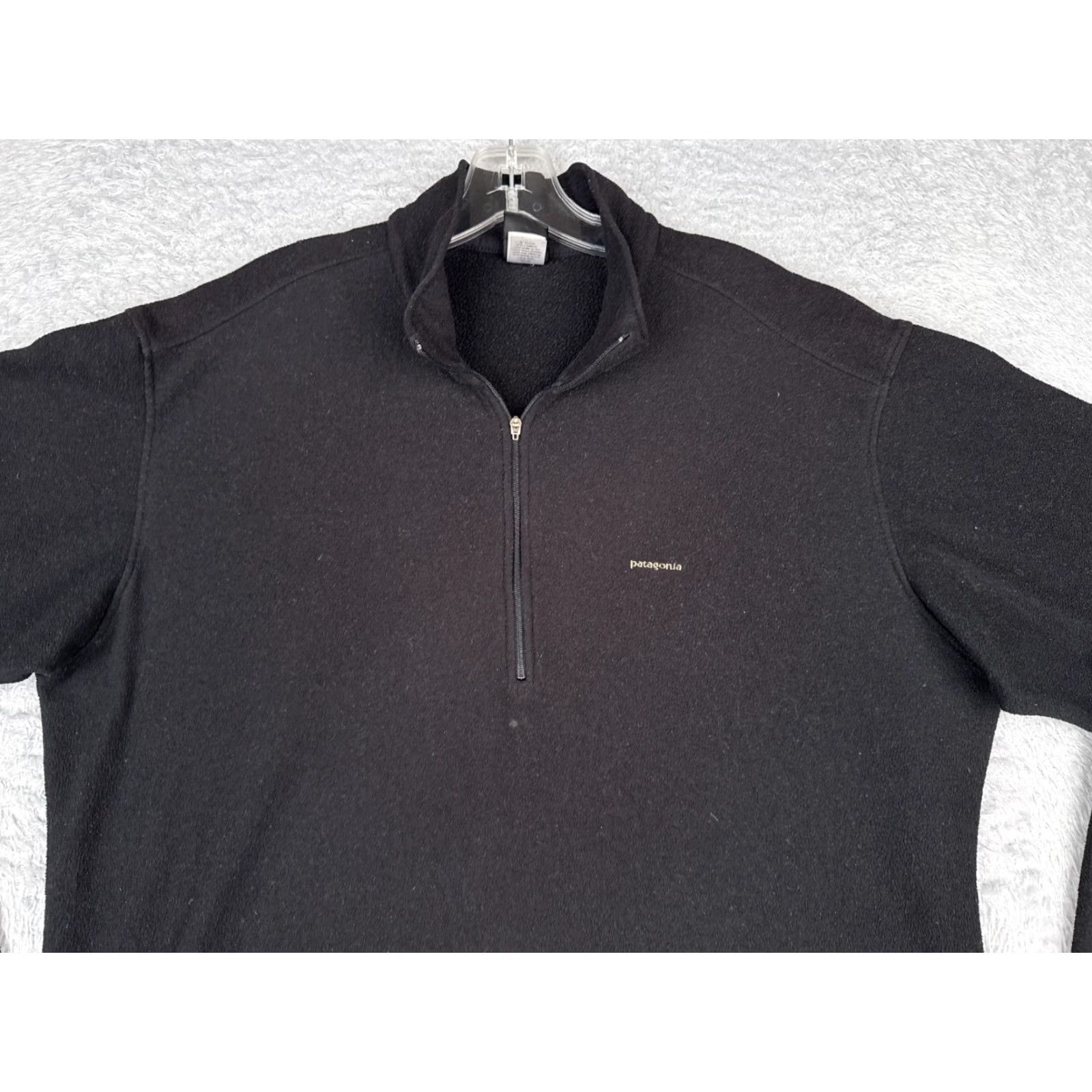 Patagonia Patagonia Sweater Adult XL Black 1/4 Zip Capilene Polyester Fleece Shirt Mens Regular Pullover Embroidered Logo 1/4 Zip Black Patagonia Size US XL / EU 56 / 4 - 4 Thumbnail