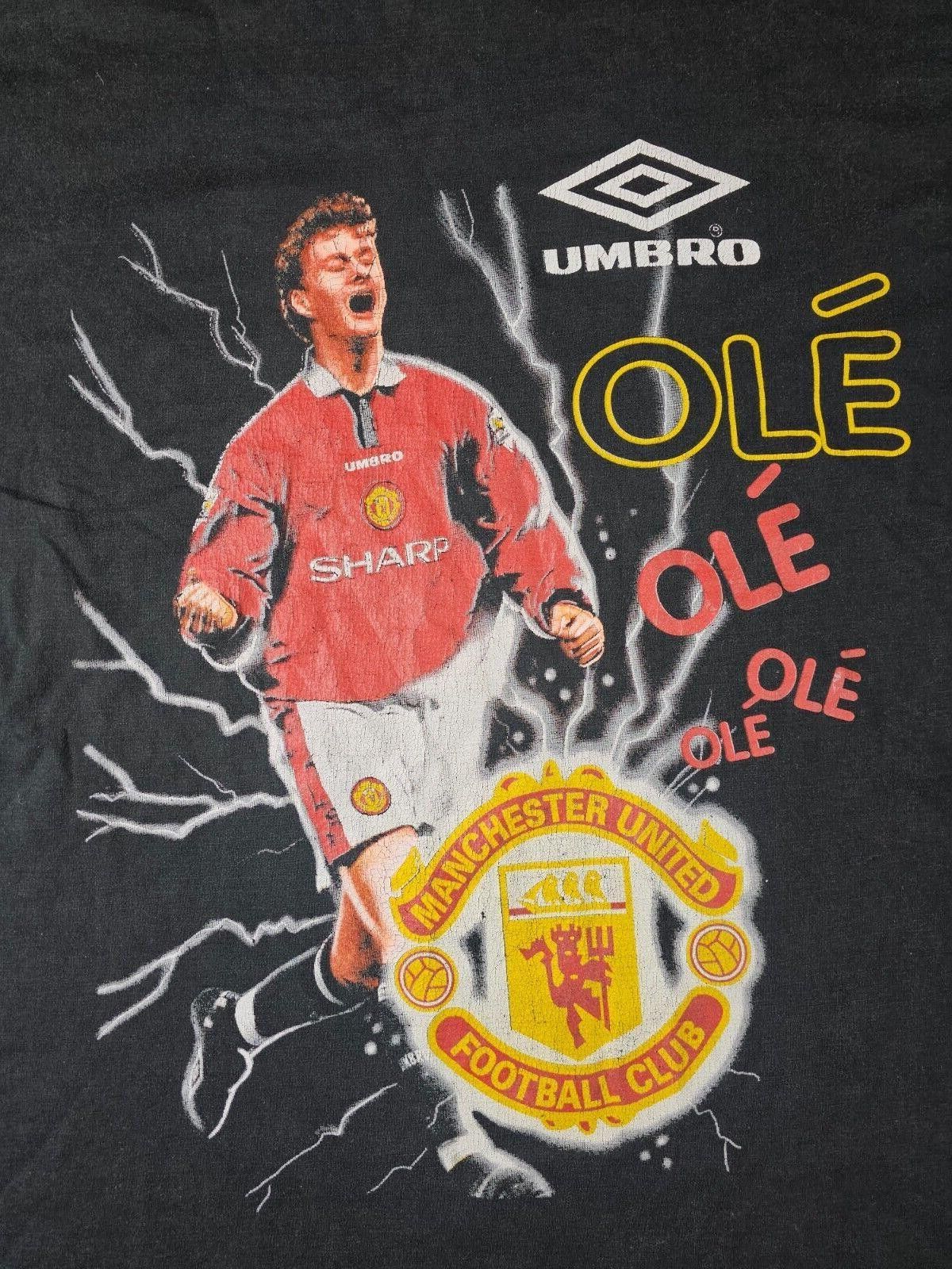 Umbro intage 90s Umbro Man United Solskjaer T-Shirt 1996 OG S Size US S / EU 44-46 / 1 - 2 Thumbnail