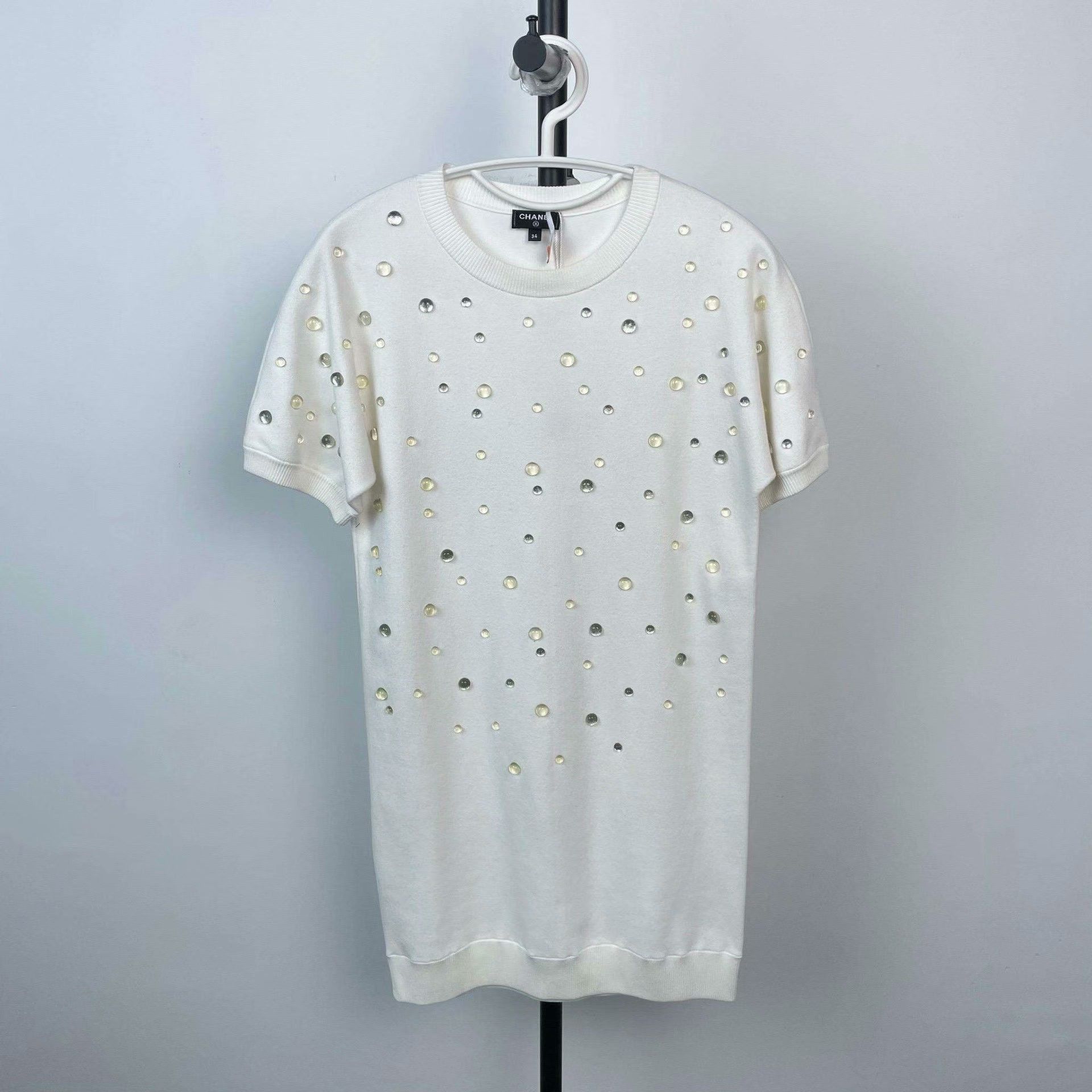 Chanel Chanel White T-Shirt S Women Size S / US 4 / IT 40 - 1 Thumbnail