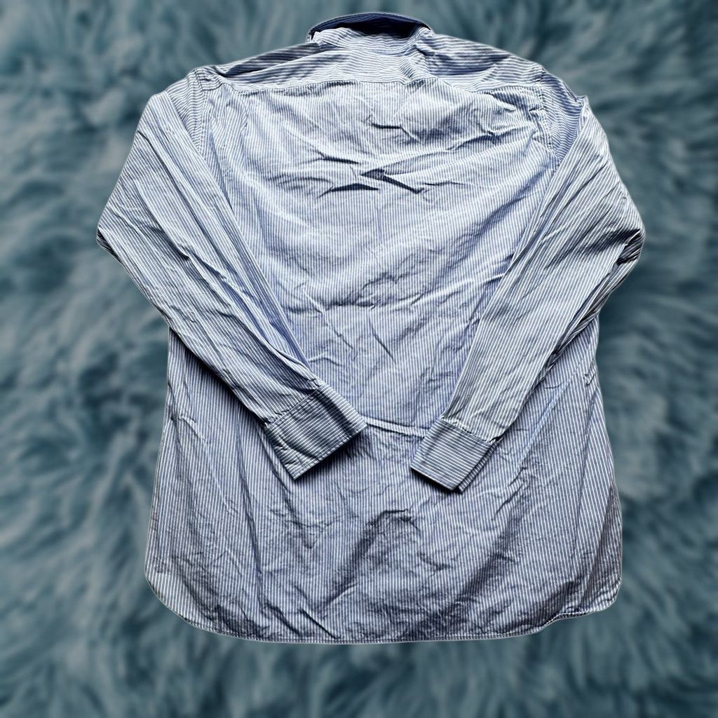 J.Crew J.CREW Thompson Button Up Dress Shirt Mens XL Long Sleeve Blue White Striped Shirt Size 46R - 1 Thumbnail